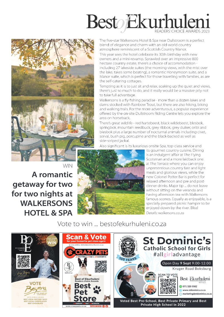 Best of Ekurhuleni Readers Choice Awards 2023 page 5