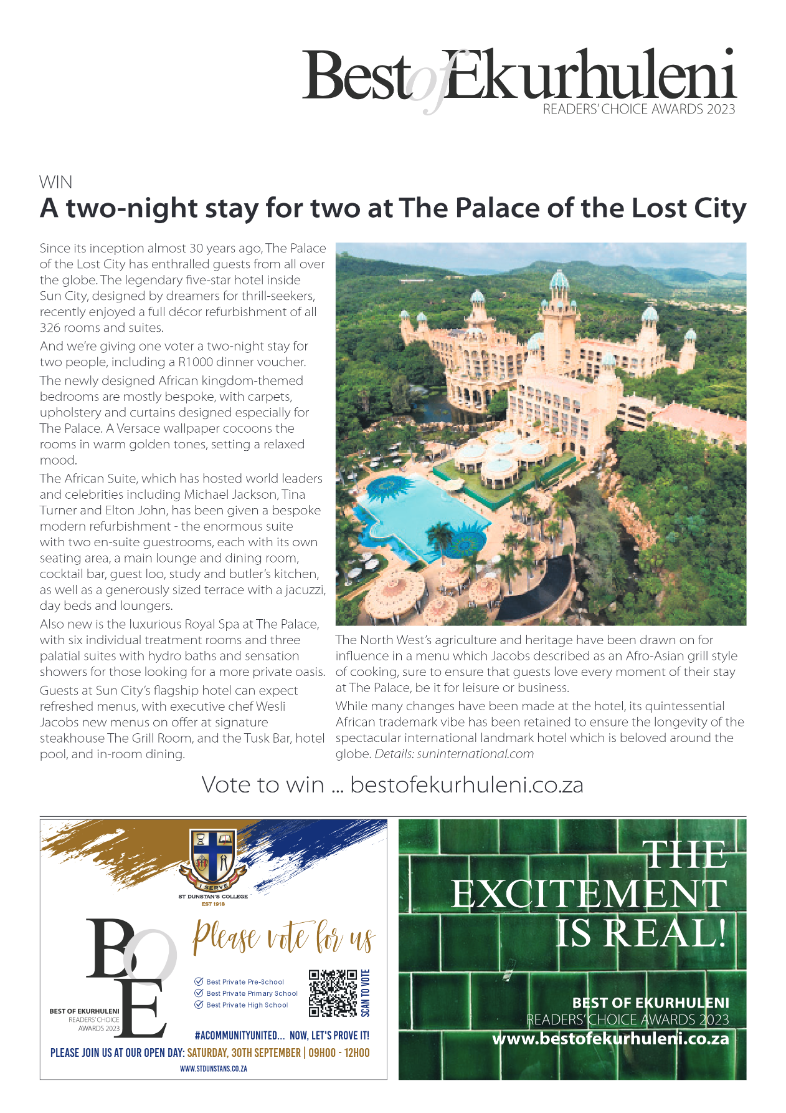 Best of Ekurhuleni Readers Choice Awards 2023 page 6