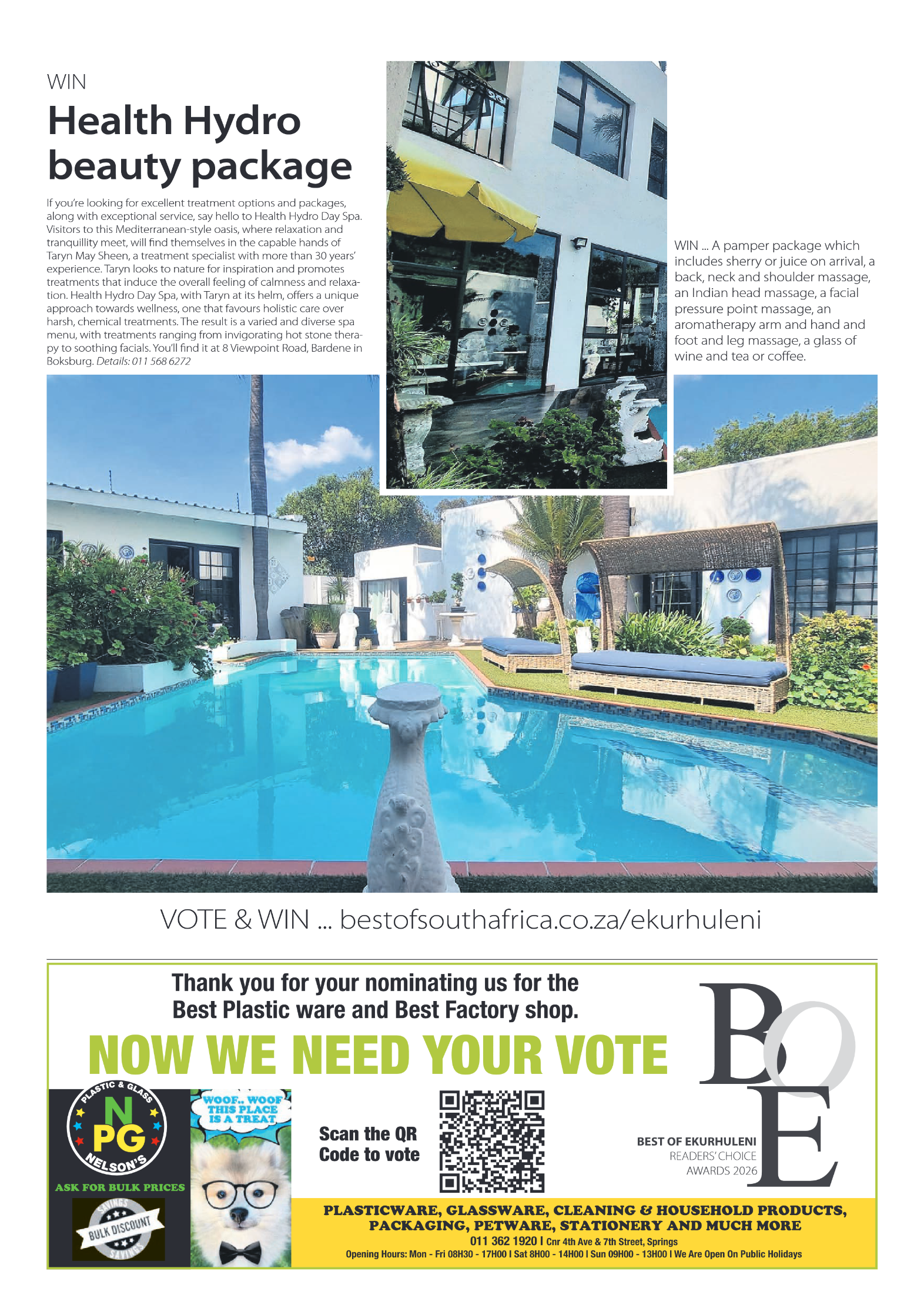 Best of Ekurhuleni Readers Choice Awards 2026 page 11