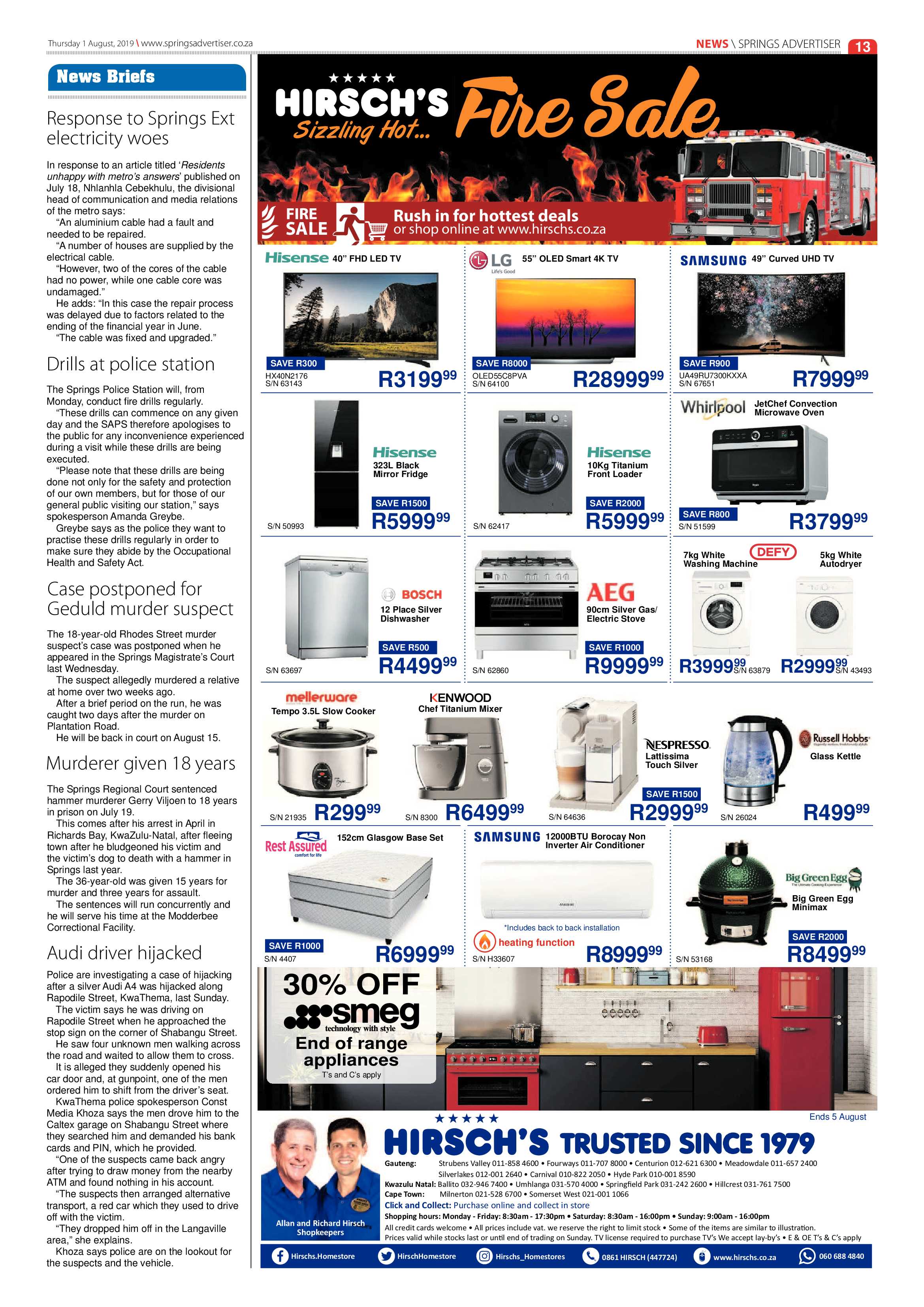 Springs Advertiser 01 August 2019 page 13