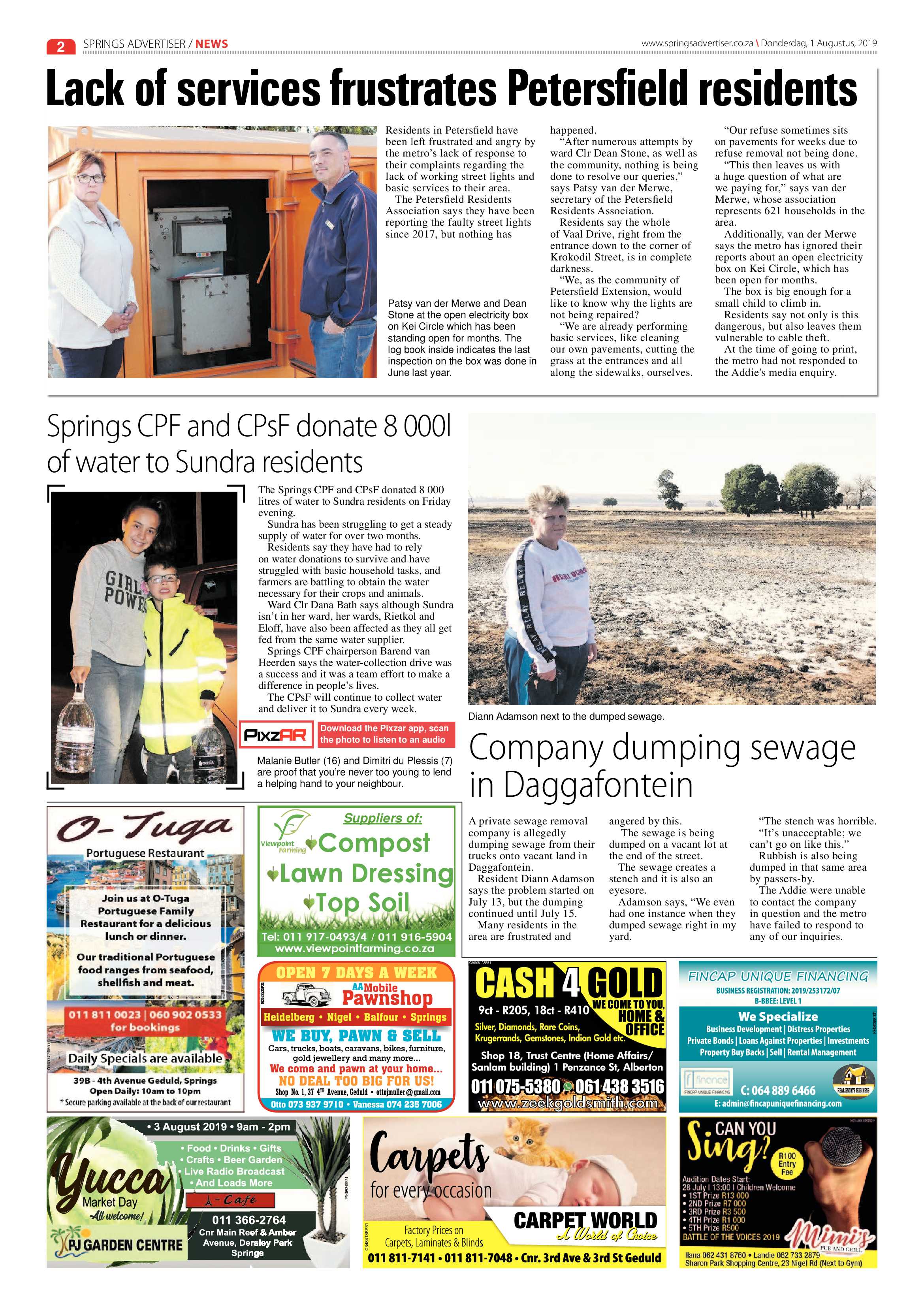 Springs Advertiser 01 August 2019 page 2
