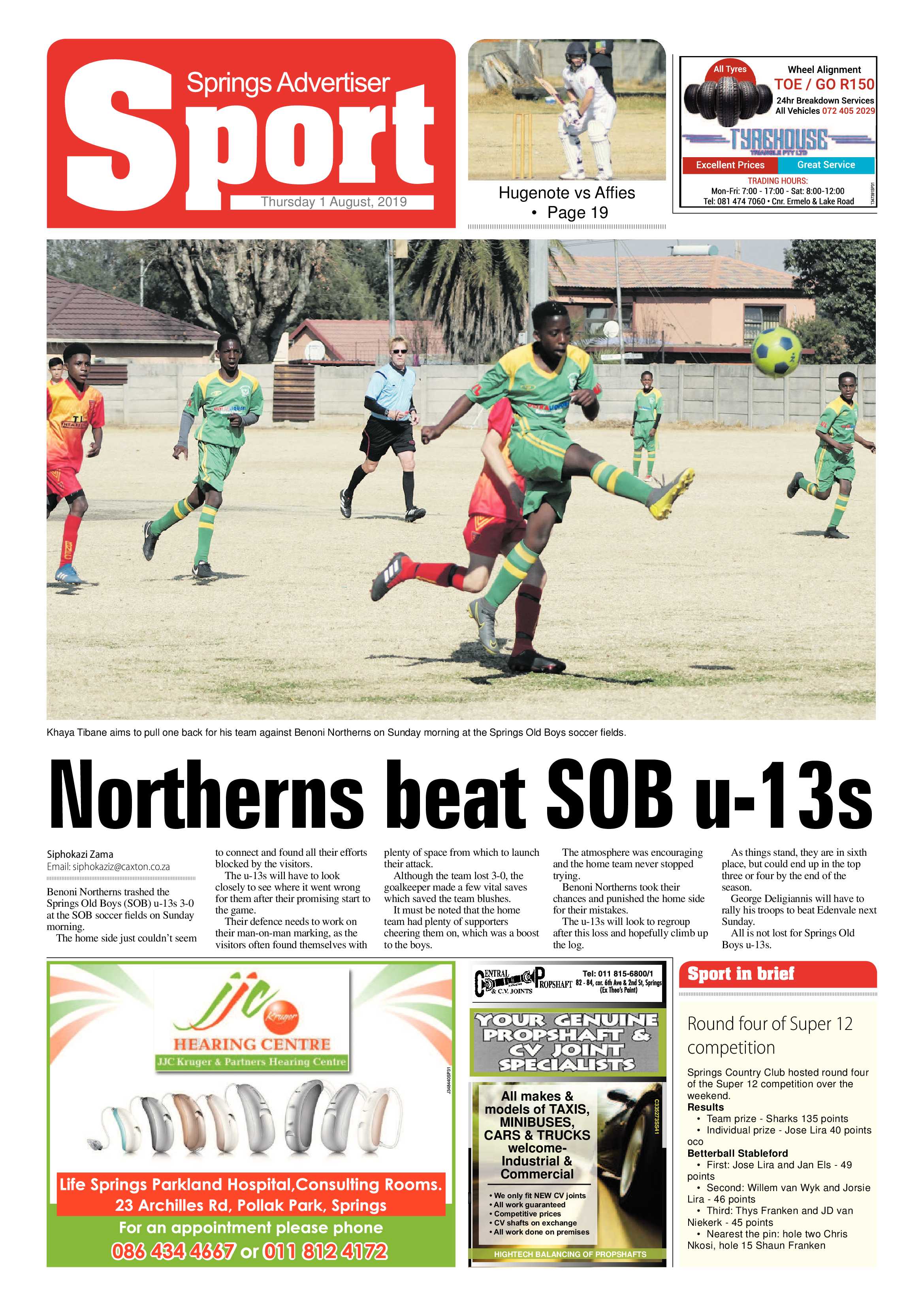 Springs Advertiser 01 August 2019 page 20