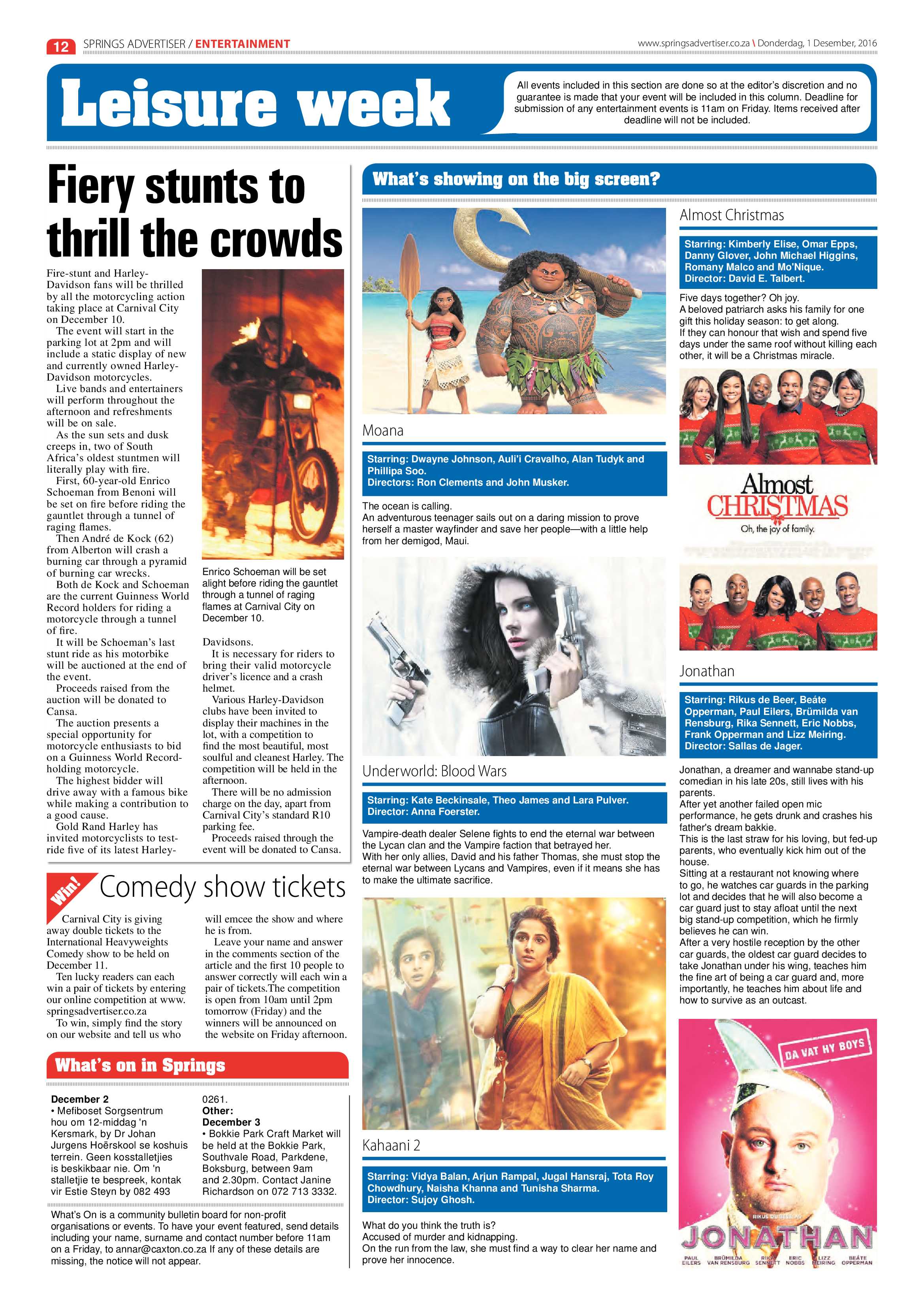 Springs Advertiser 01 December 2016 page 12