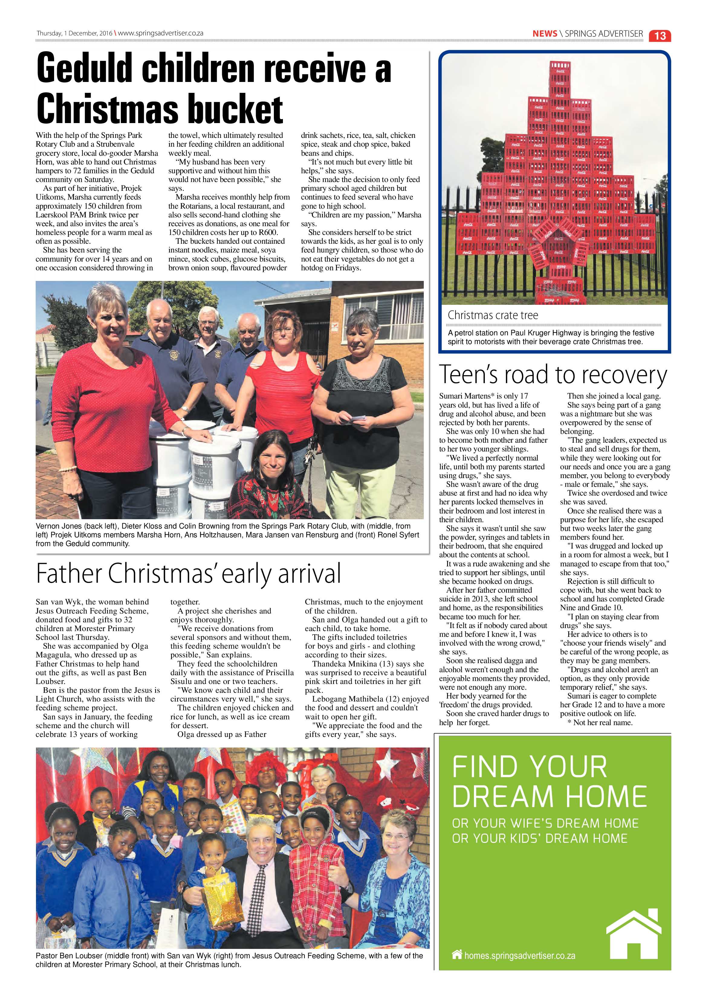 Springs Advertiser 01 December 2016 page 13