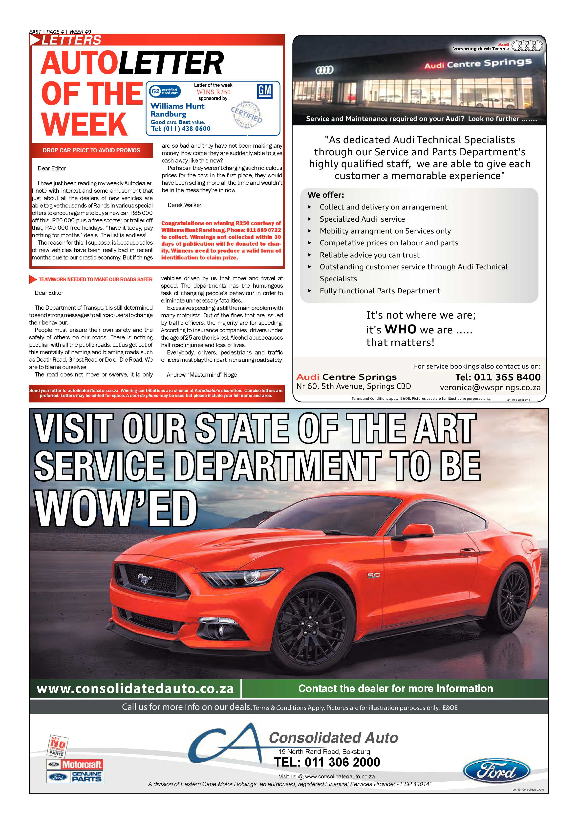 Springs Advertiser 01 December 2016 page 28