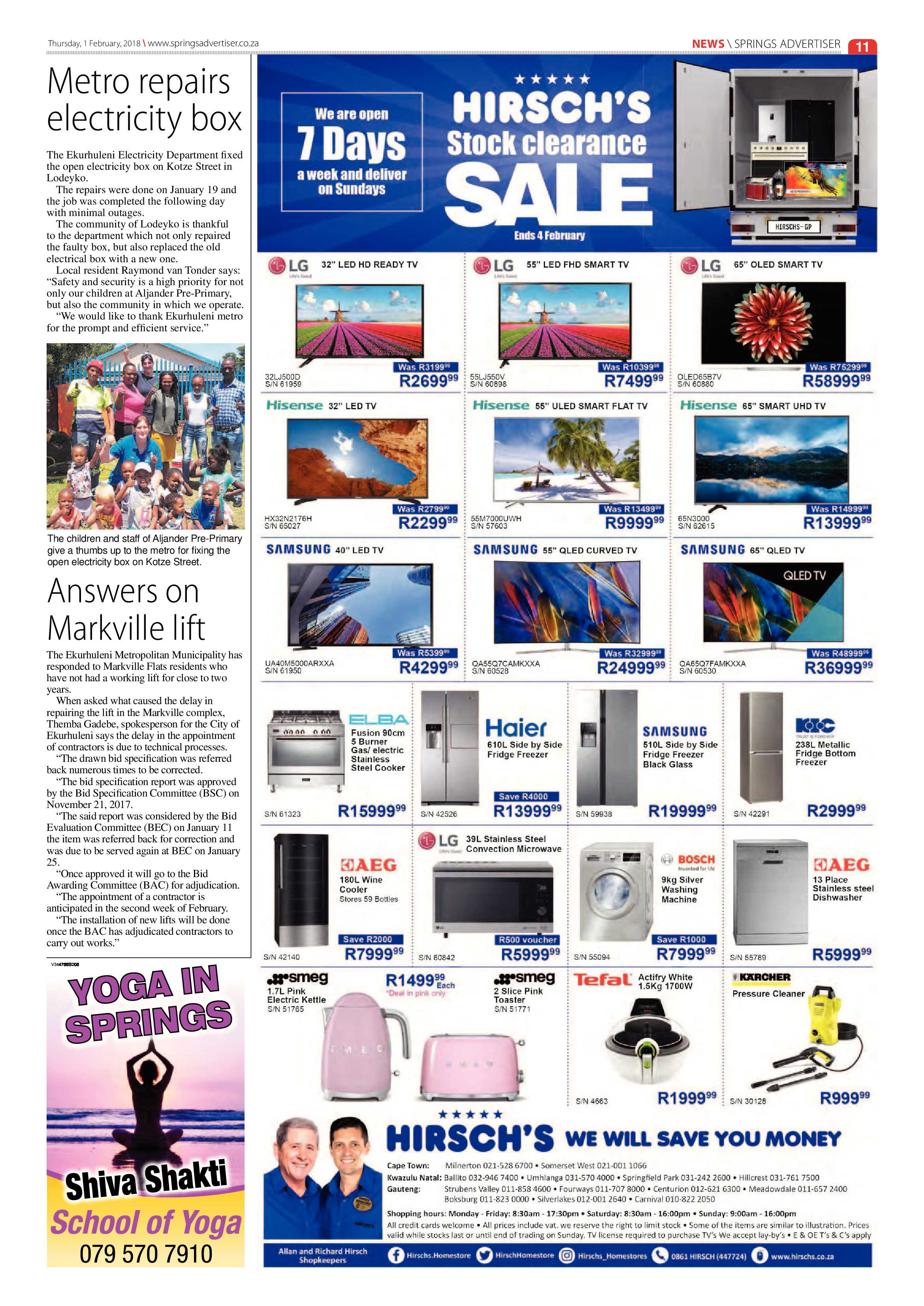 Springs Advertiser 01 February 2018 page 11