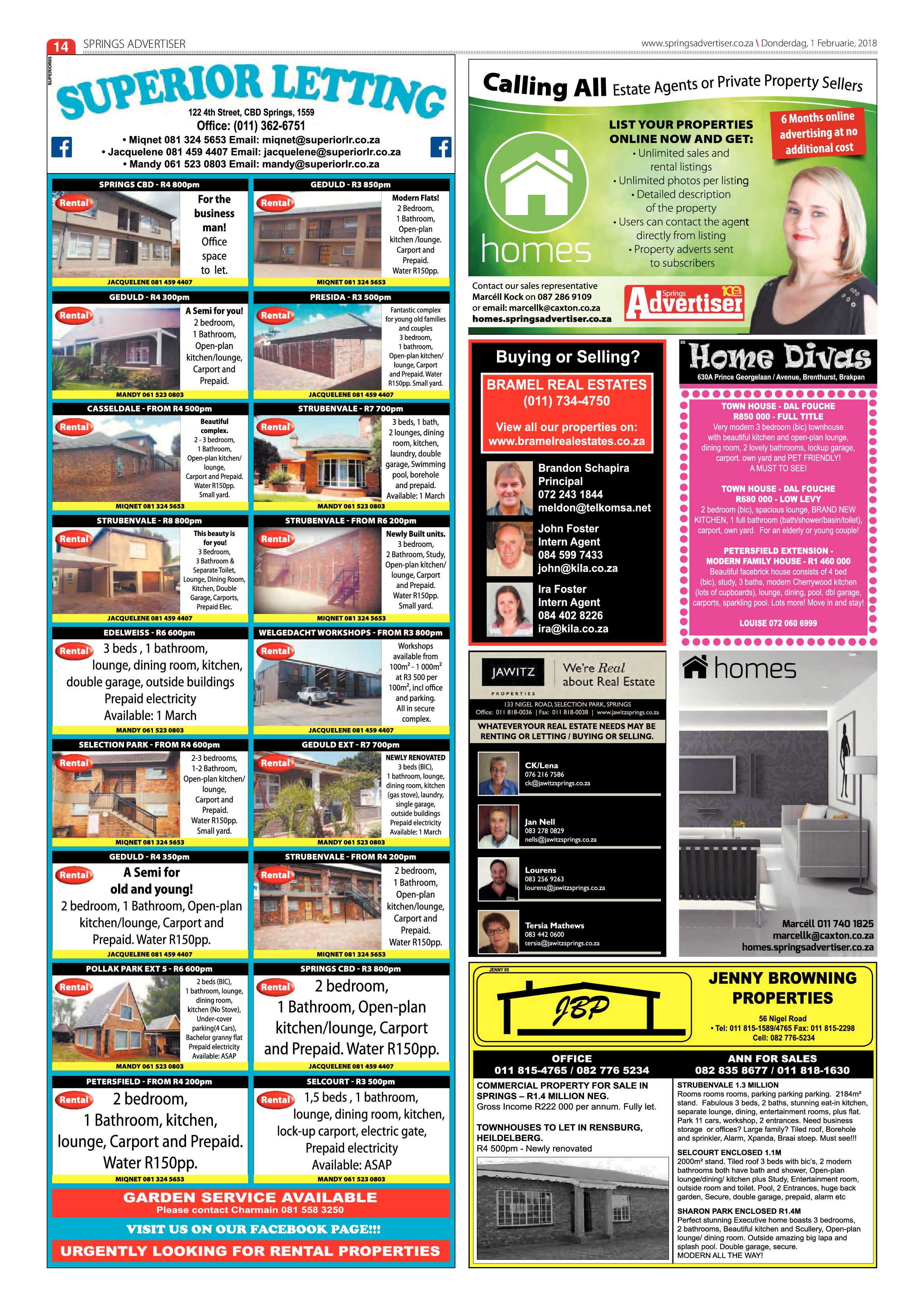 Springs Advertiser 01 February 2018 page 14