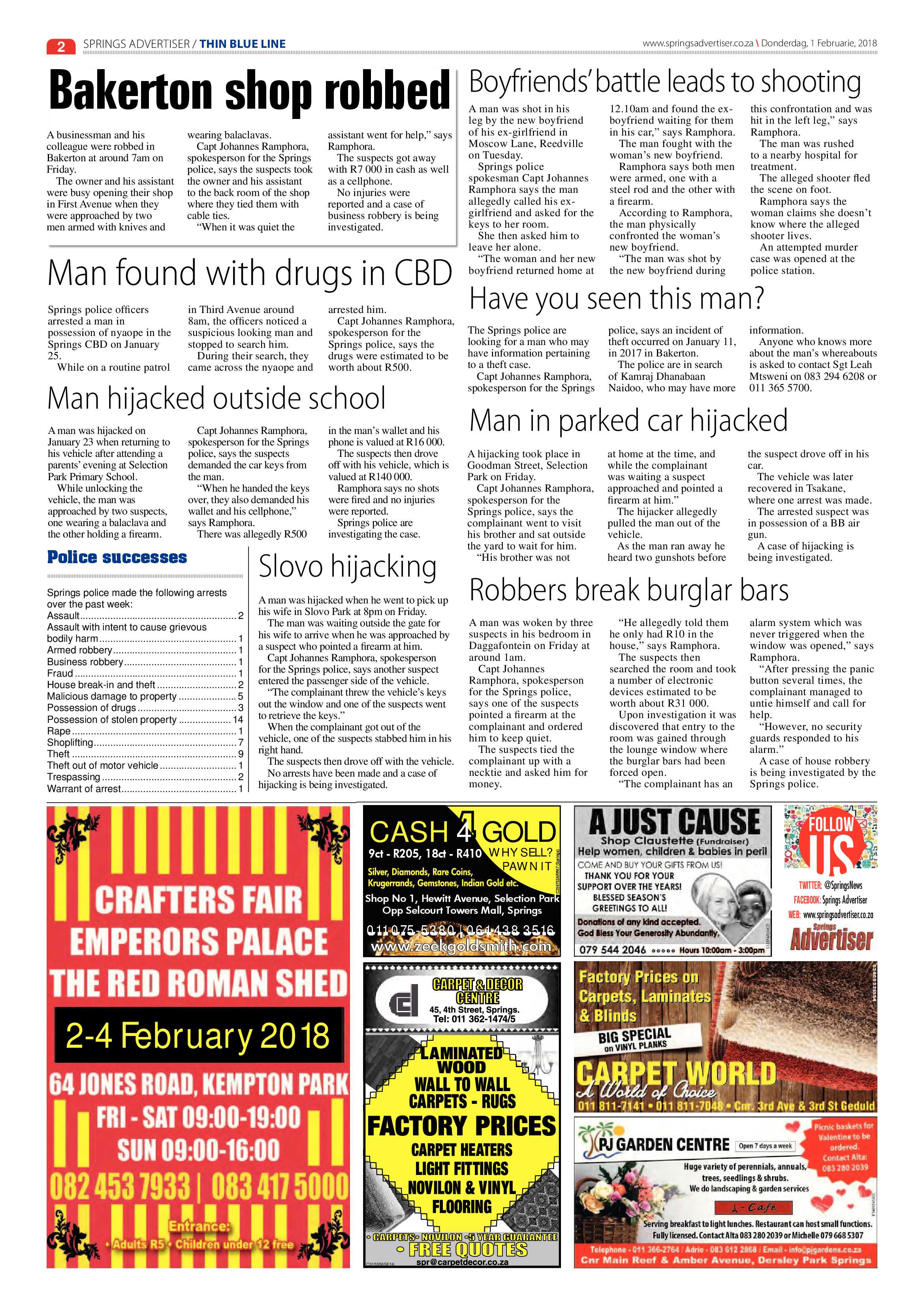 Springs Advertiser 01 February 2018 page 2