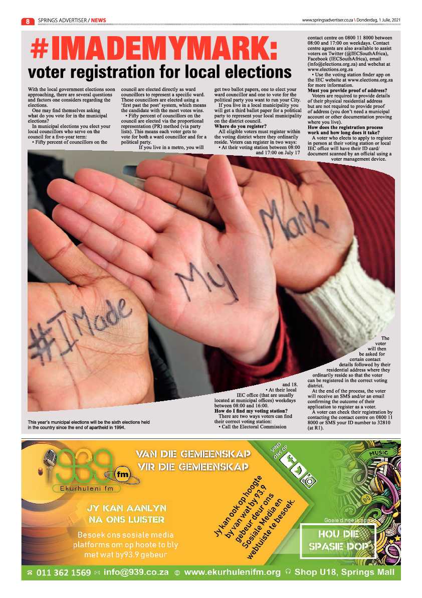 Springs Advertiser 01 July 2021 page 8
