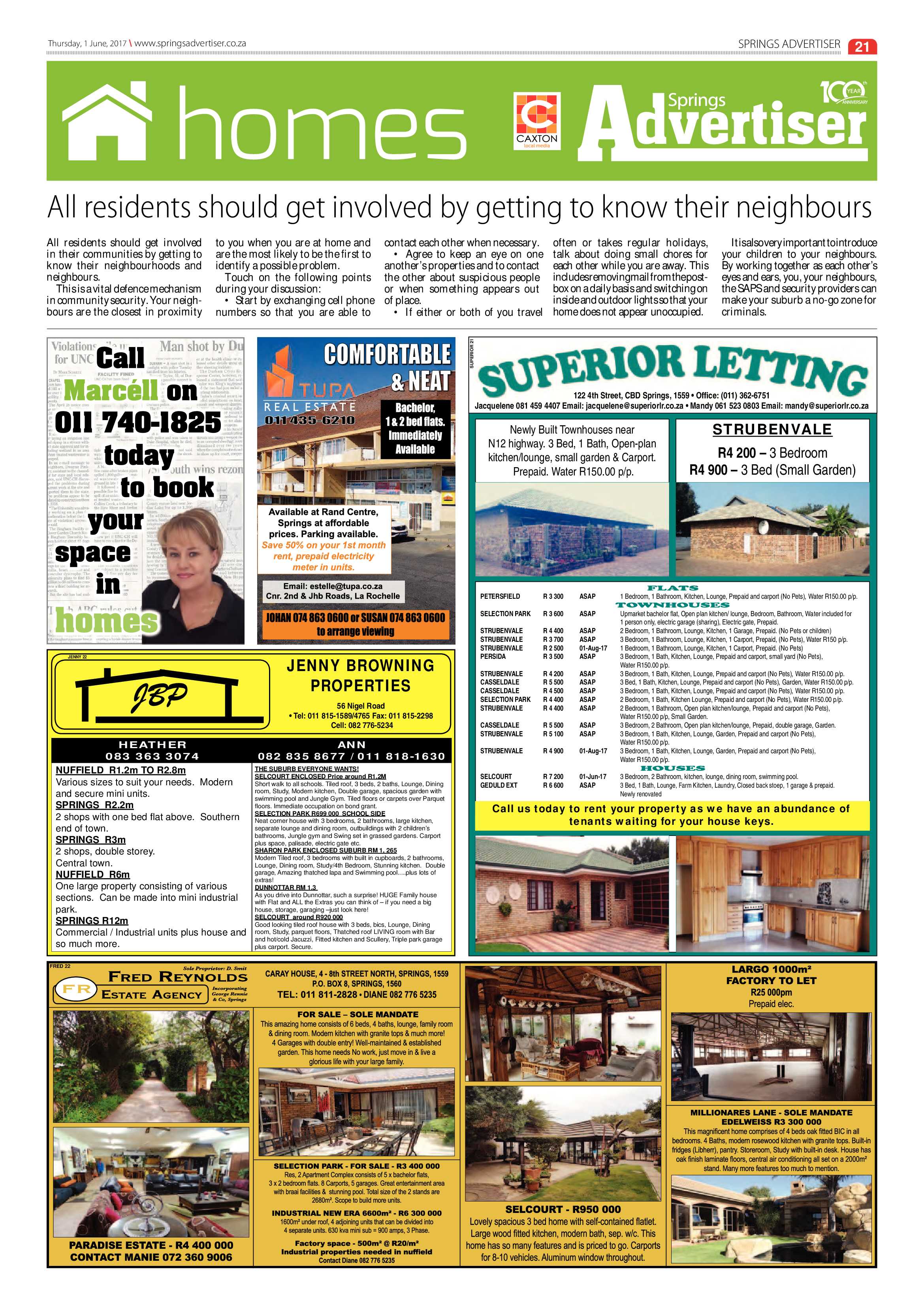 Springs Advertiser 01 June 2017 page 21