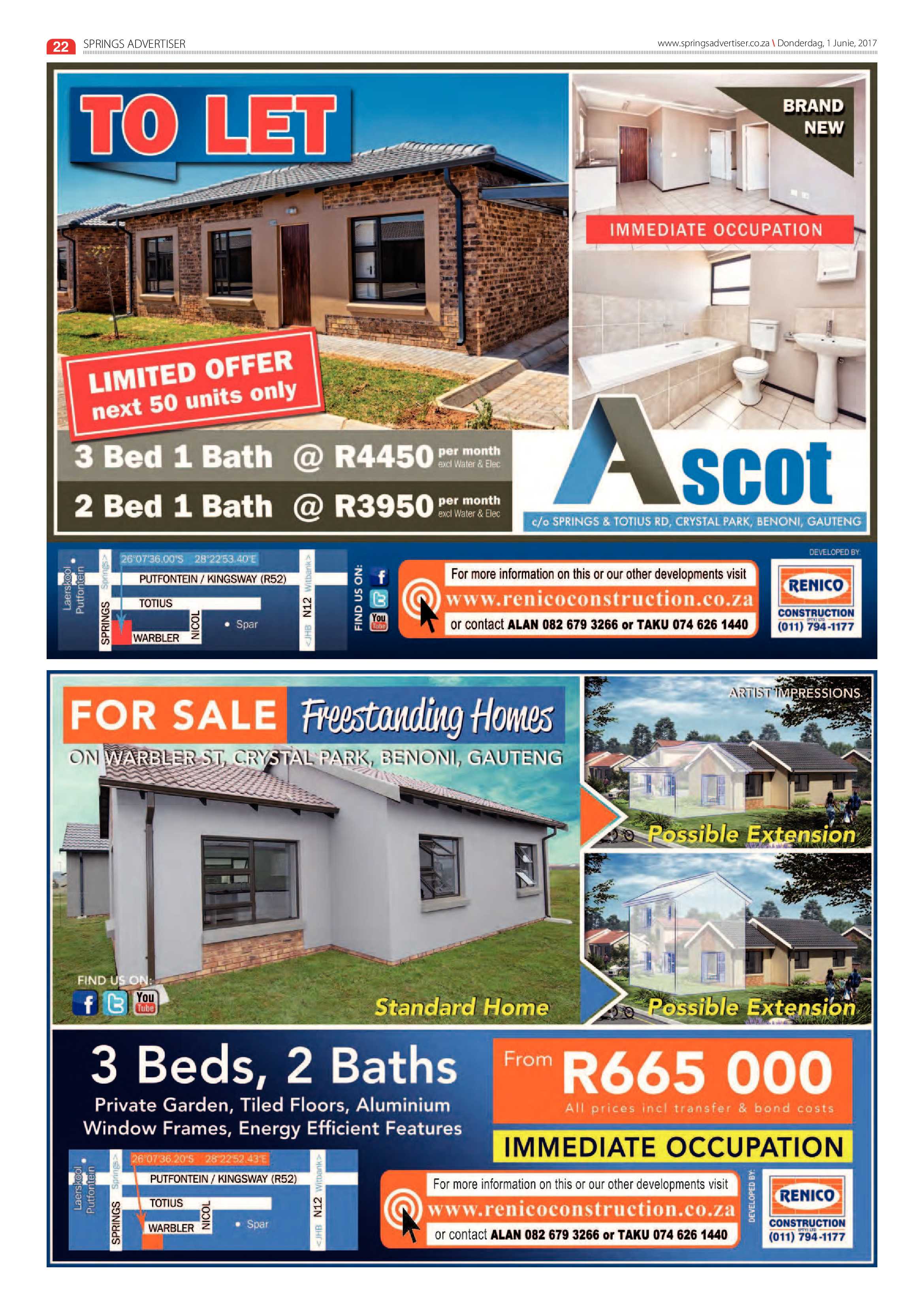 Springs Advertiser 01 June 2017 page 22