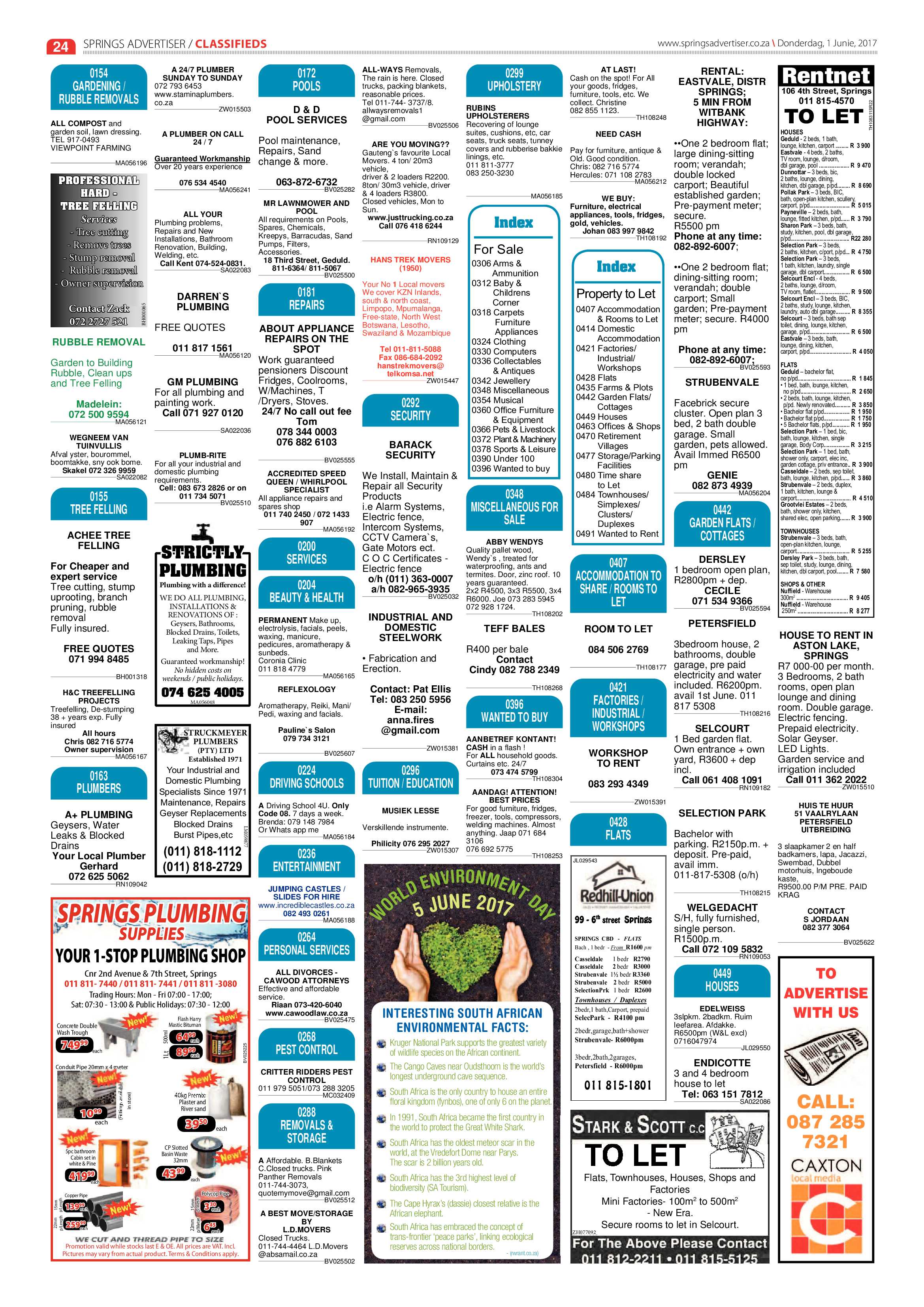 Springs Advertiser 01 June 2017 page 24