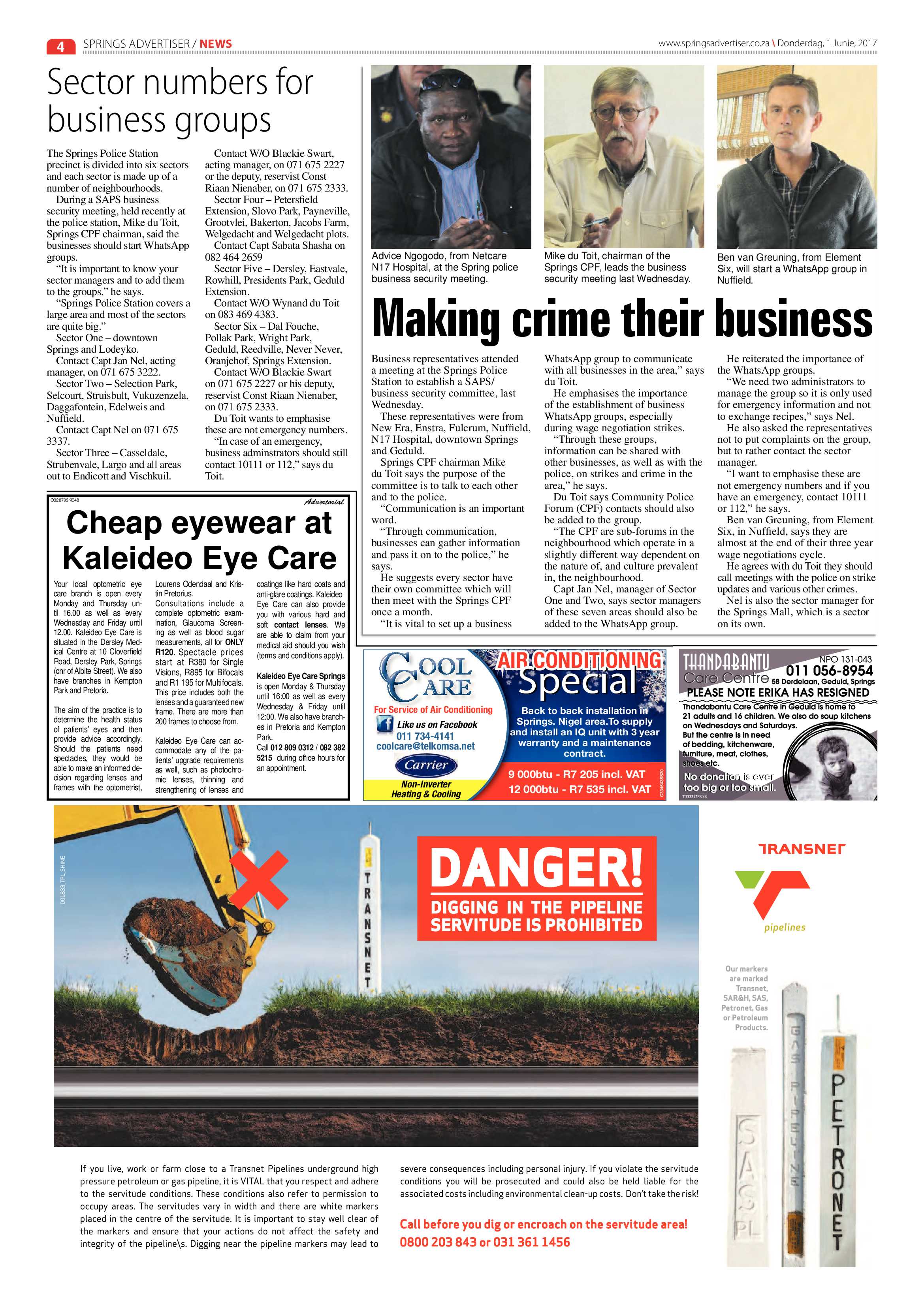 Springs Advertiser 01 June 2017 page 4