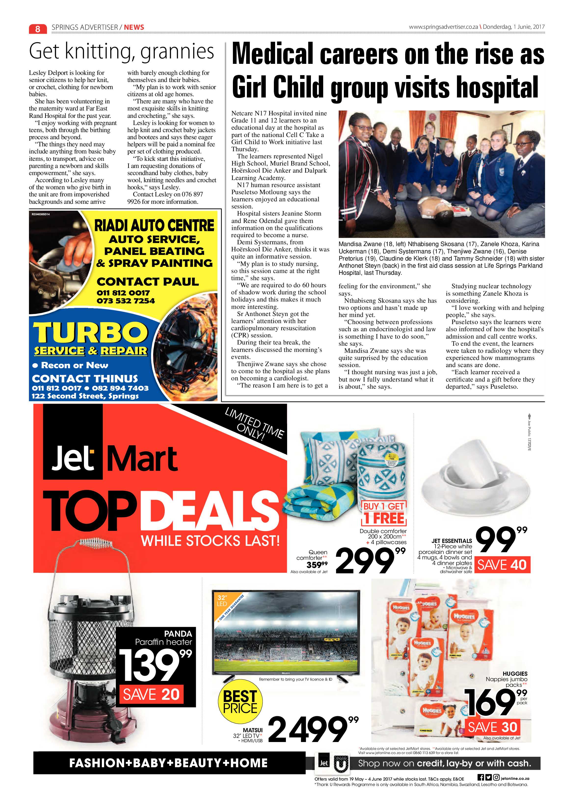 Springs Advertiser 01 June 2017 page 8