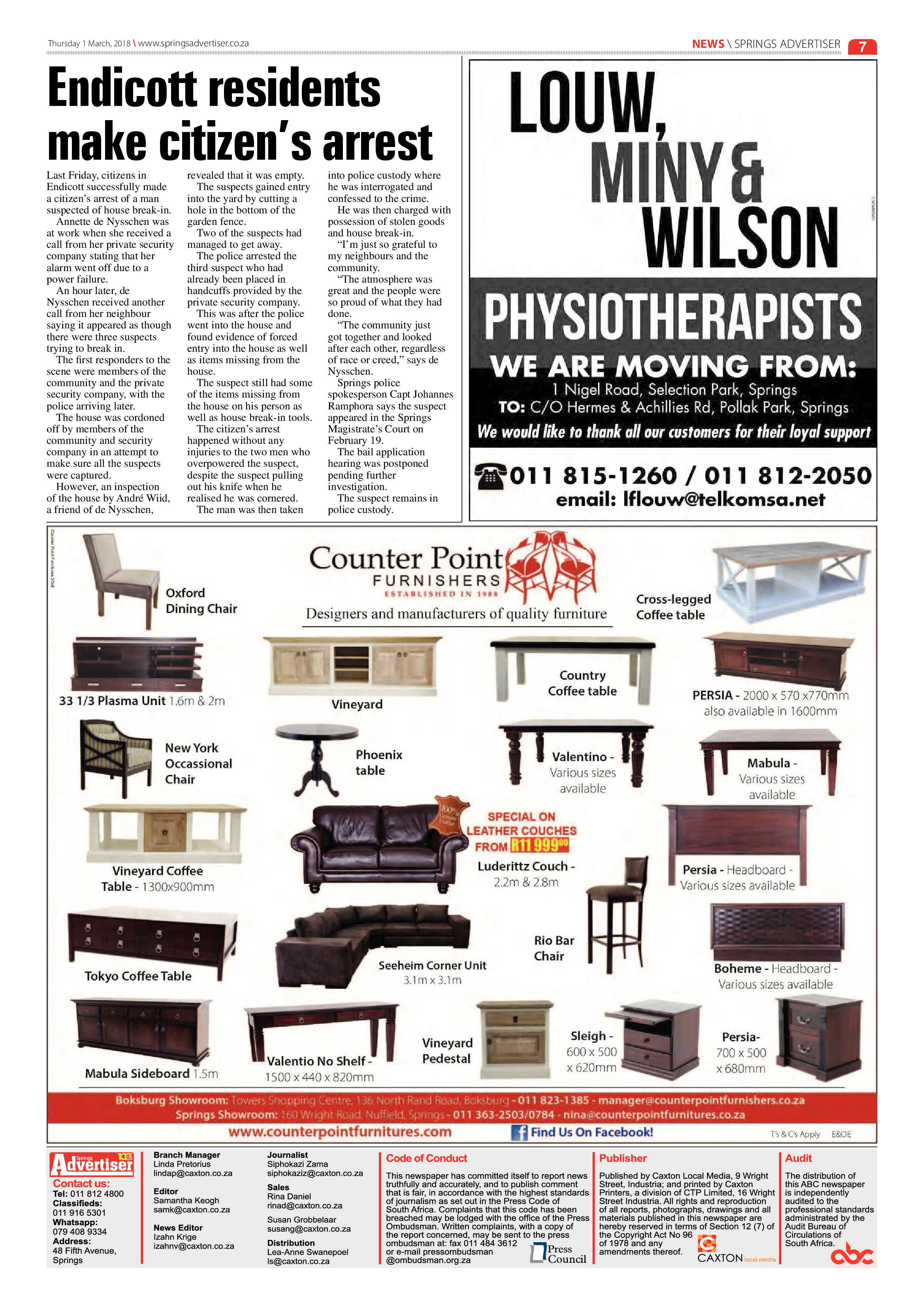 Springs Advertiser 01 March 2018 page 7
