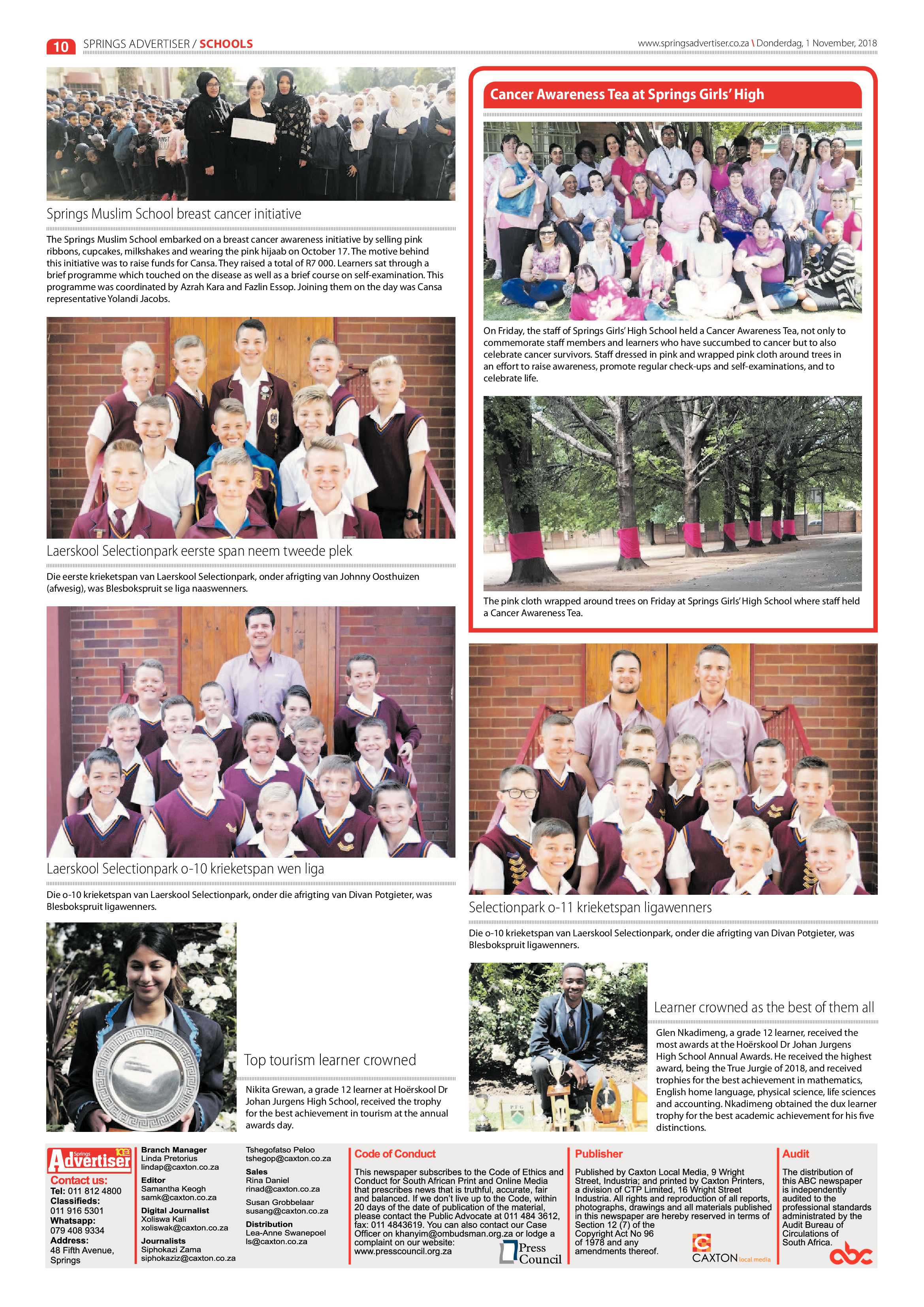 Springs Advertiser 01 November 2018 page 10