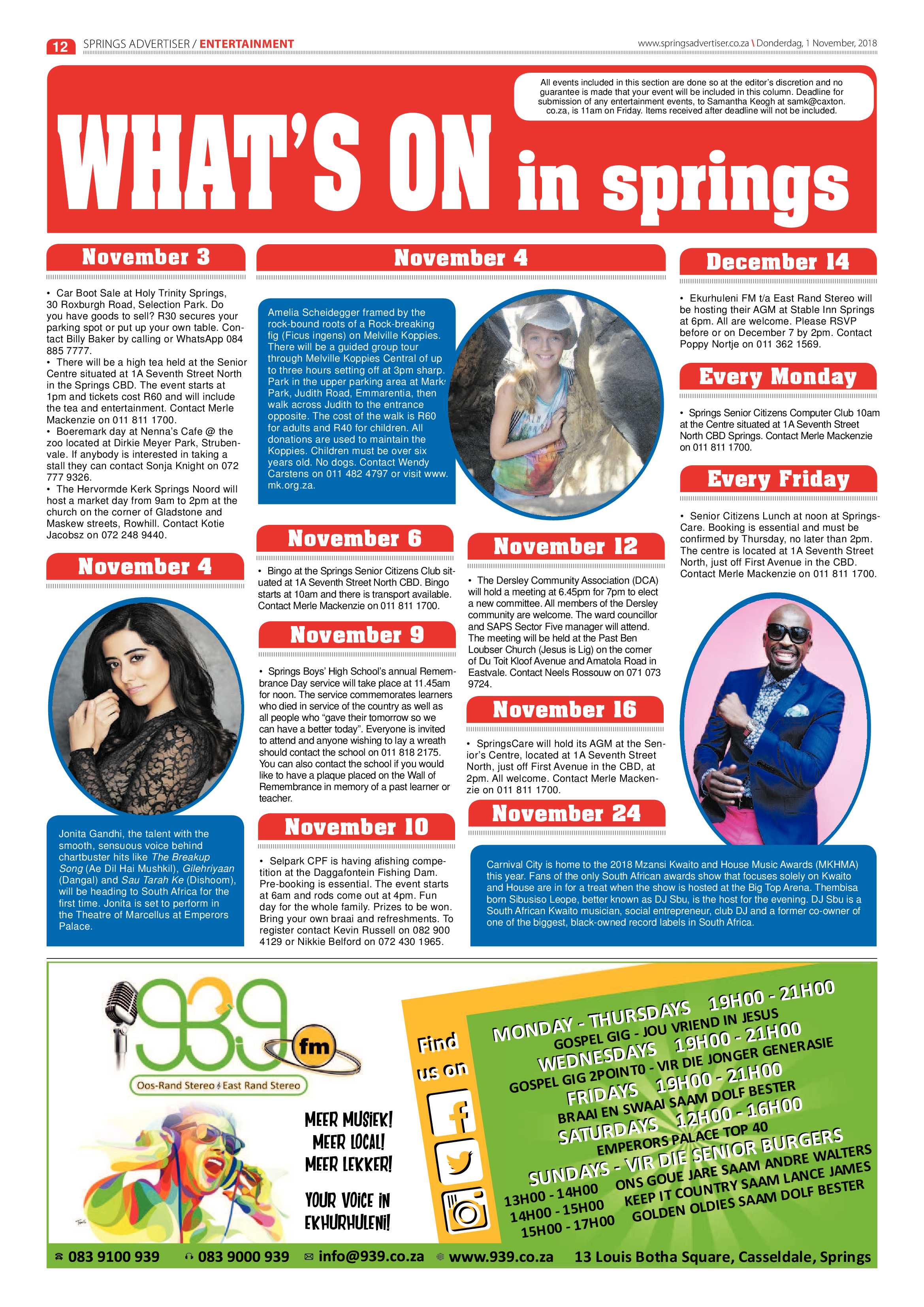 Springs Advertiser 01 November 2018 page 12