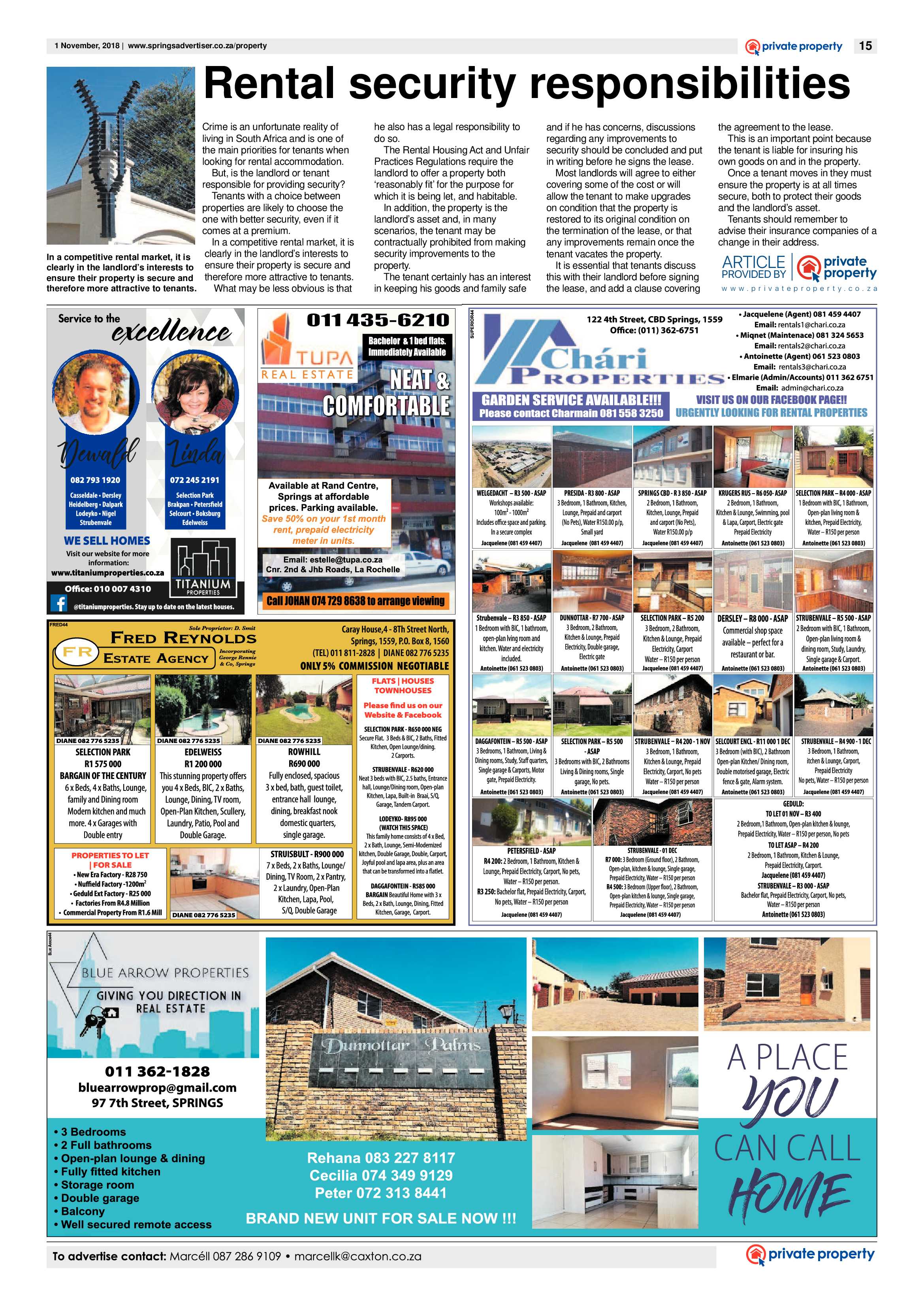 Springs Advertiser 01 November 2018 page 15