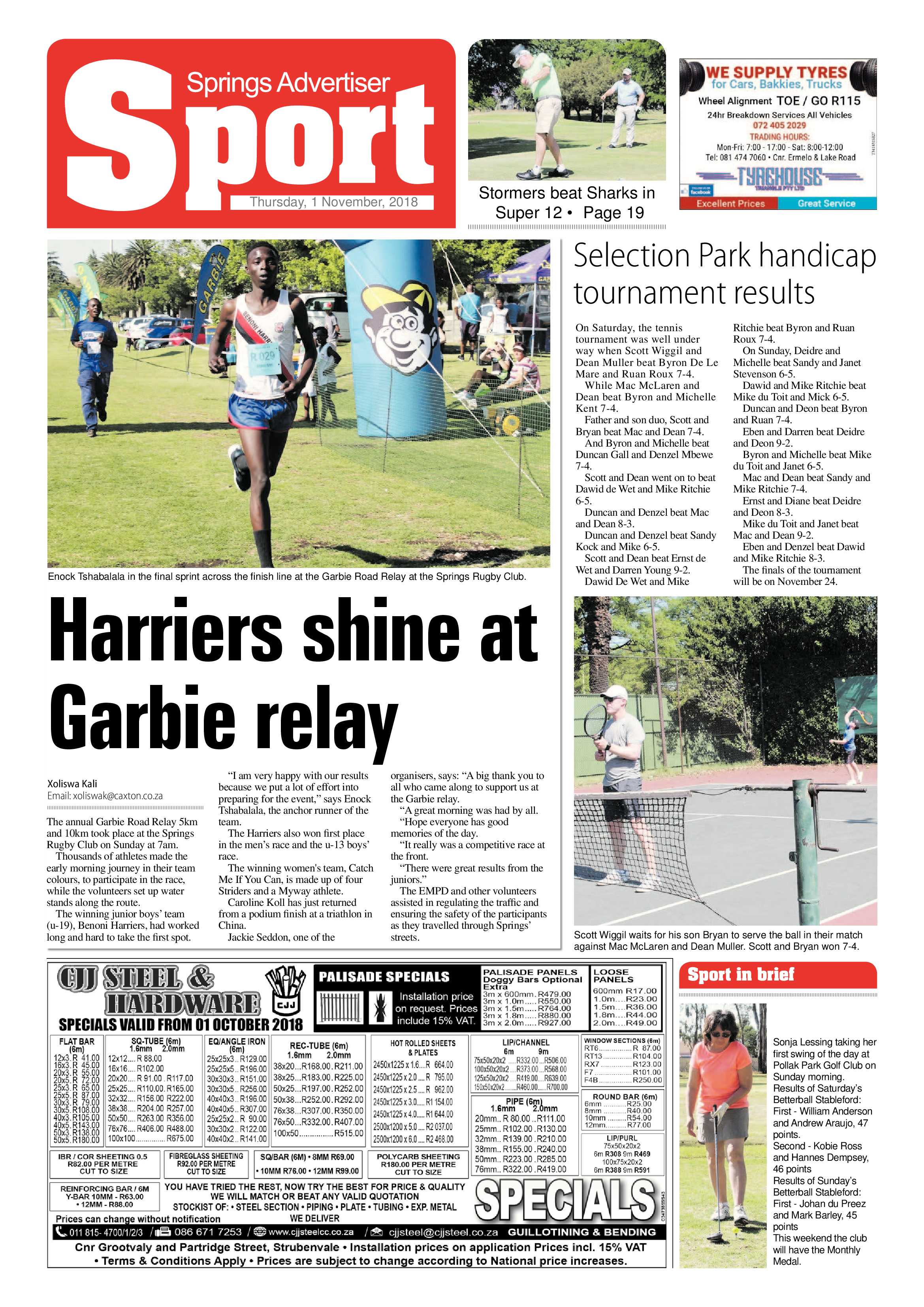 Springs Advertiser 01 November 2018 page 20
