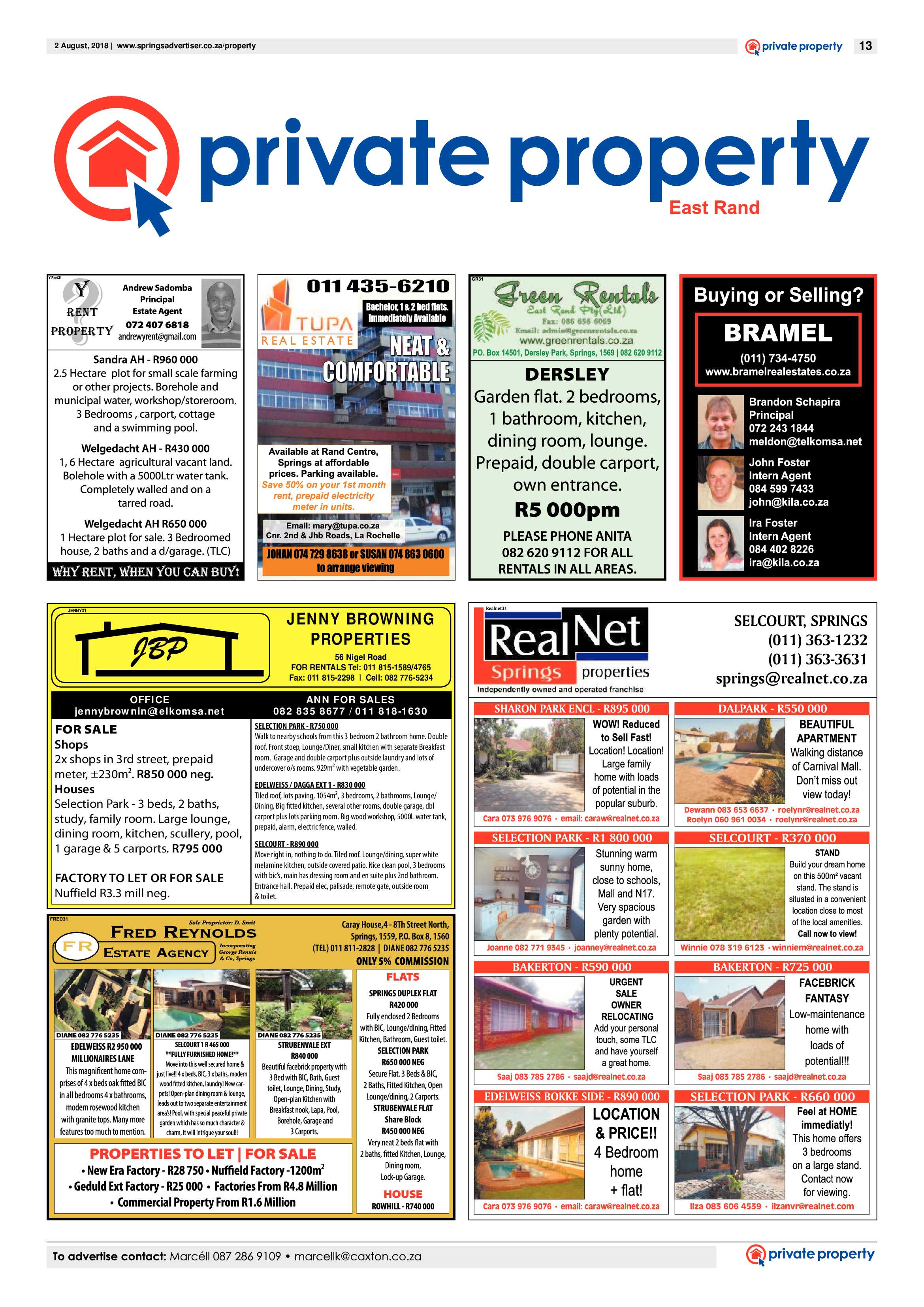 Springs Advertiser 02 August 2018 page 13