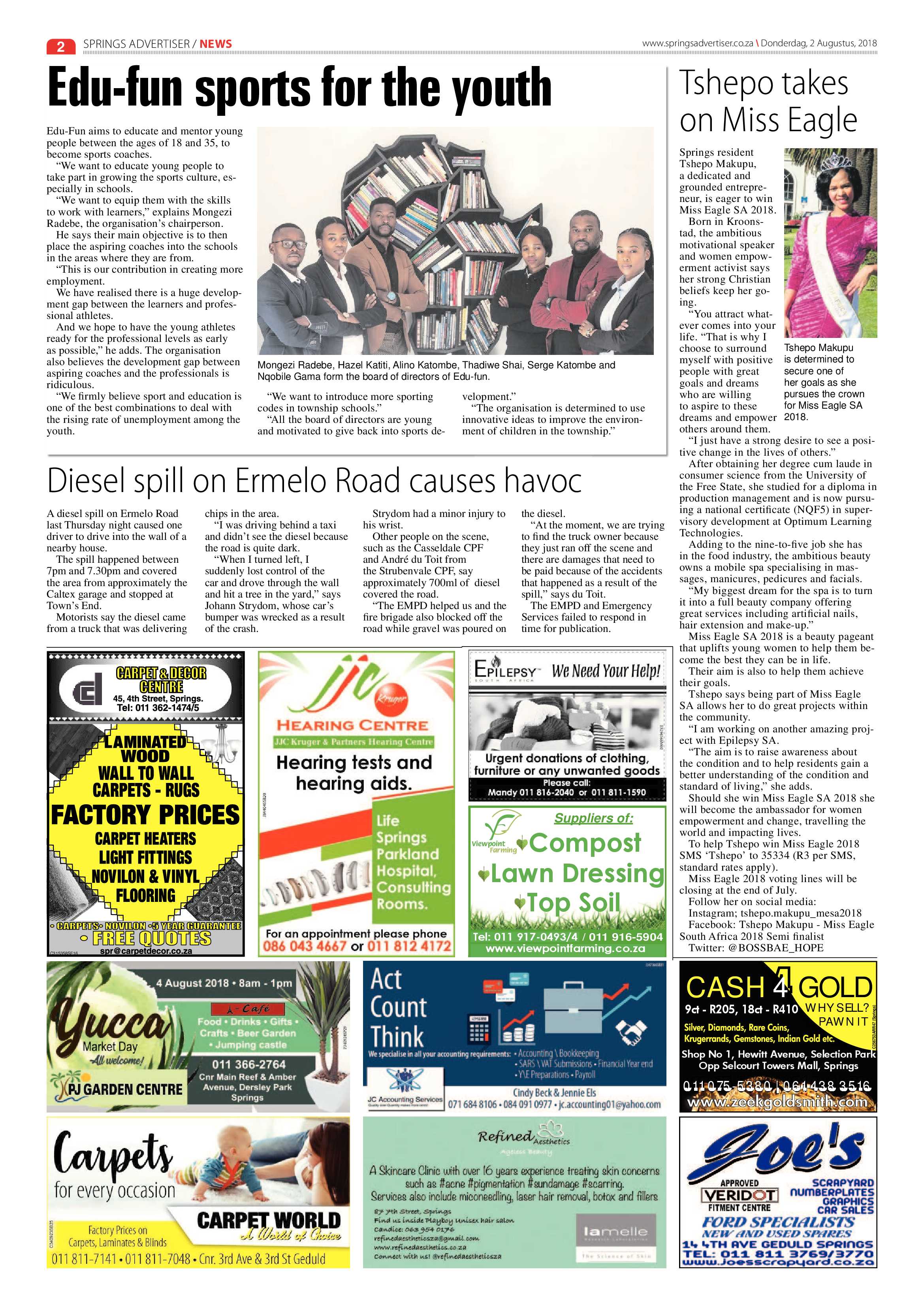 Springs Advertiser 02 August 2018 page 2