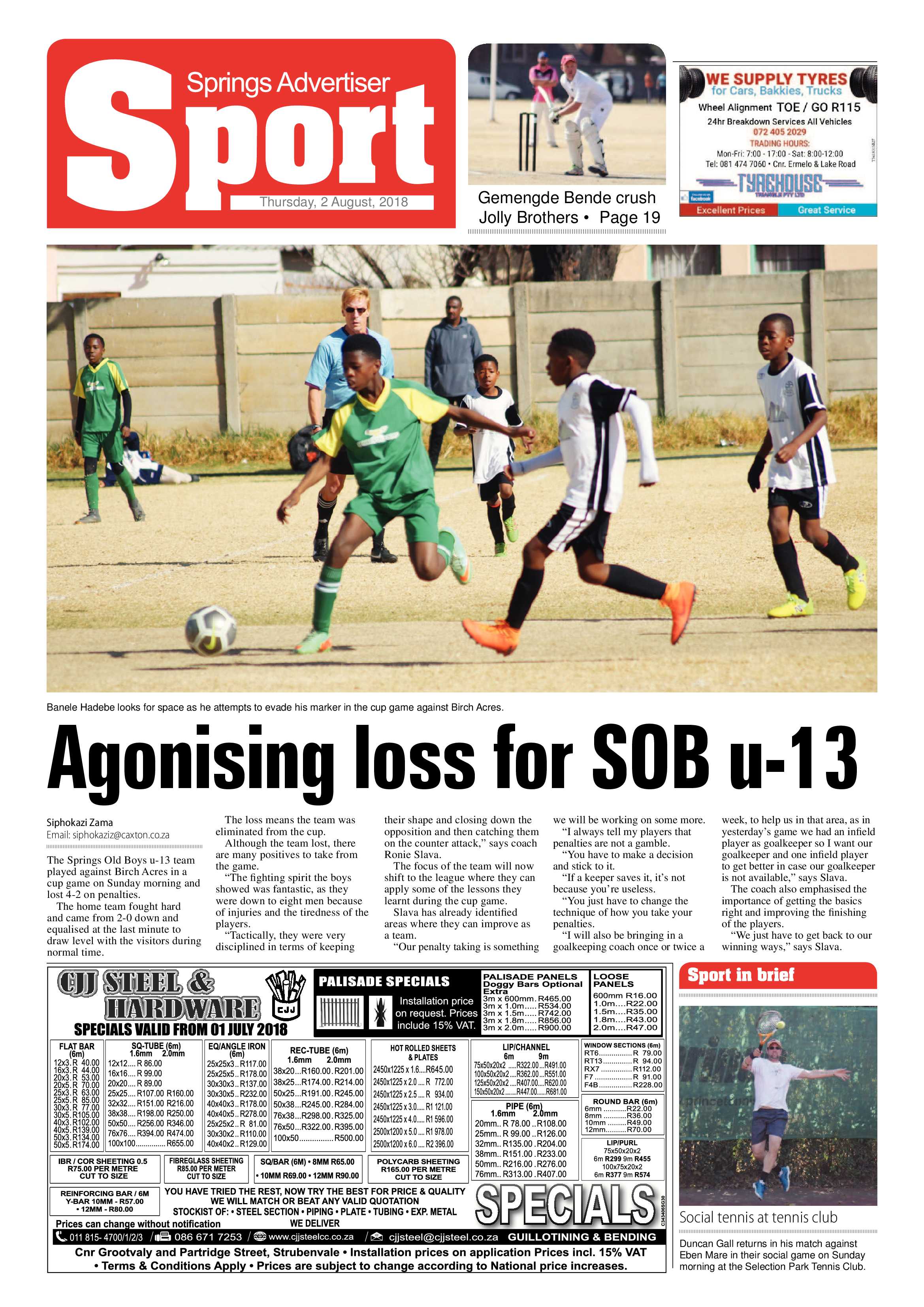 Springs Advertiser 02 August 2018 page 20
