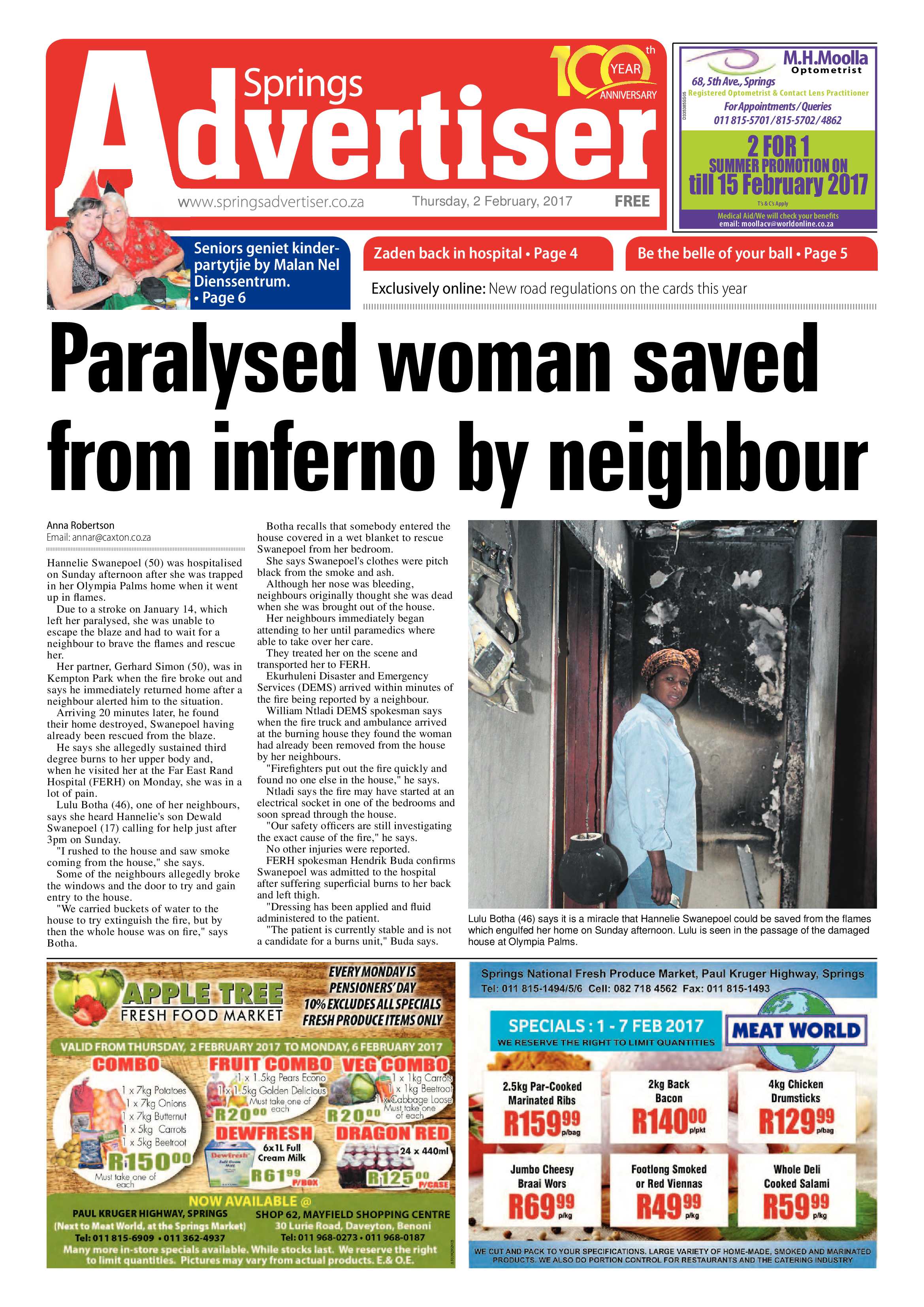 Springs Advertiser 02 February 2017 page 1