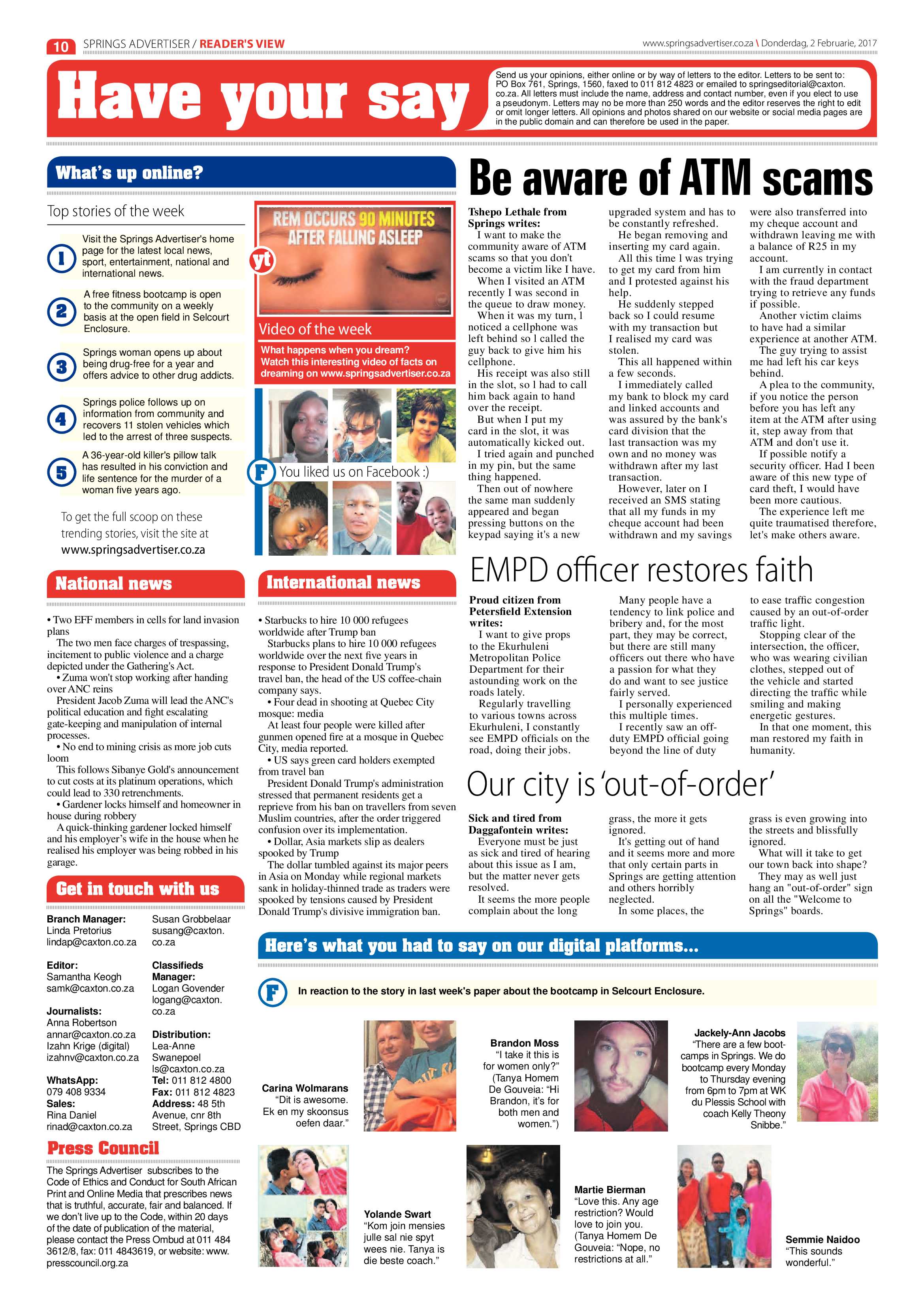 Springs Advertiser 02 February 2017 page 10