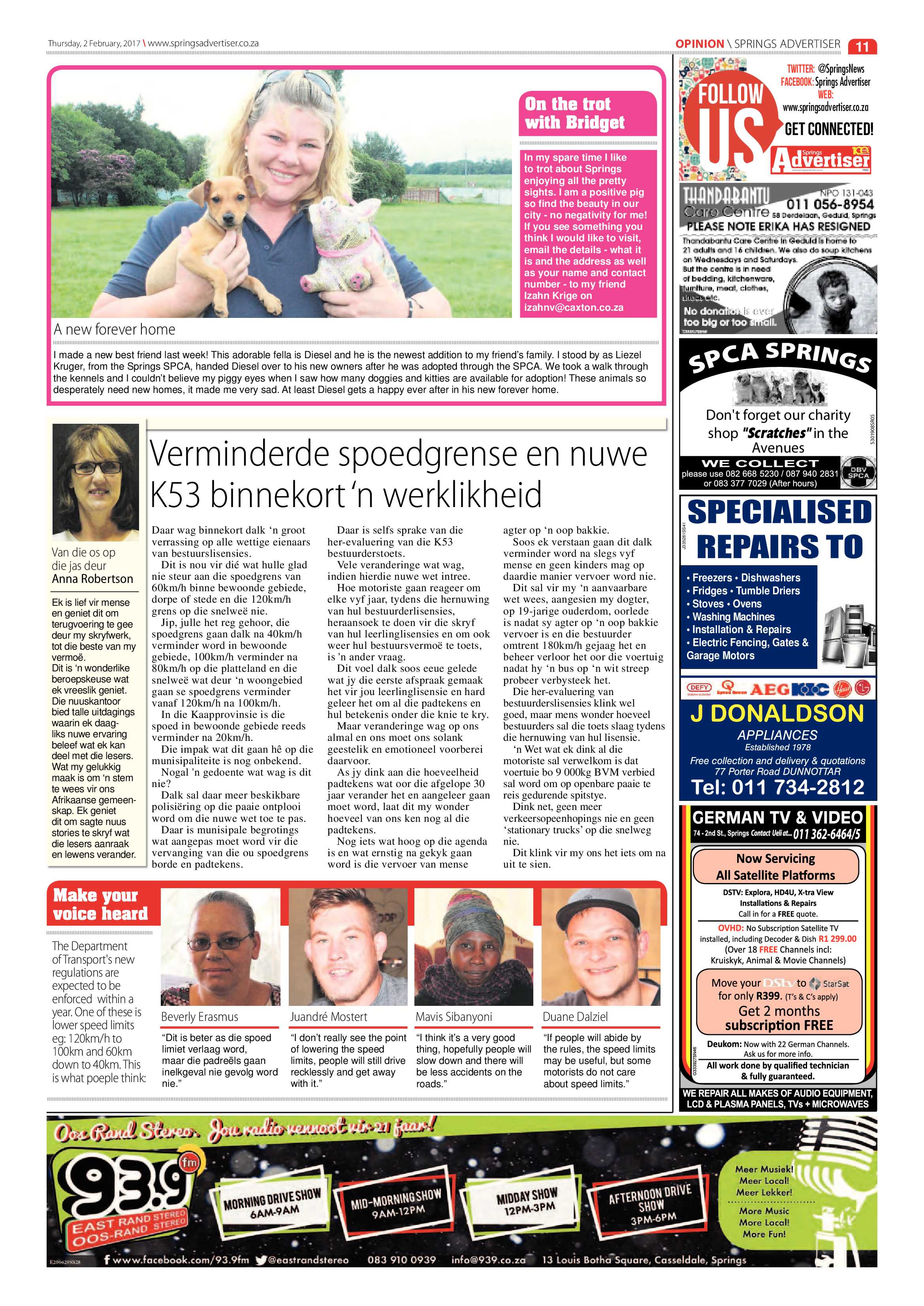 Springs Advertiser 02 February 2017 page 11