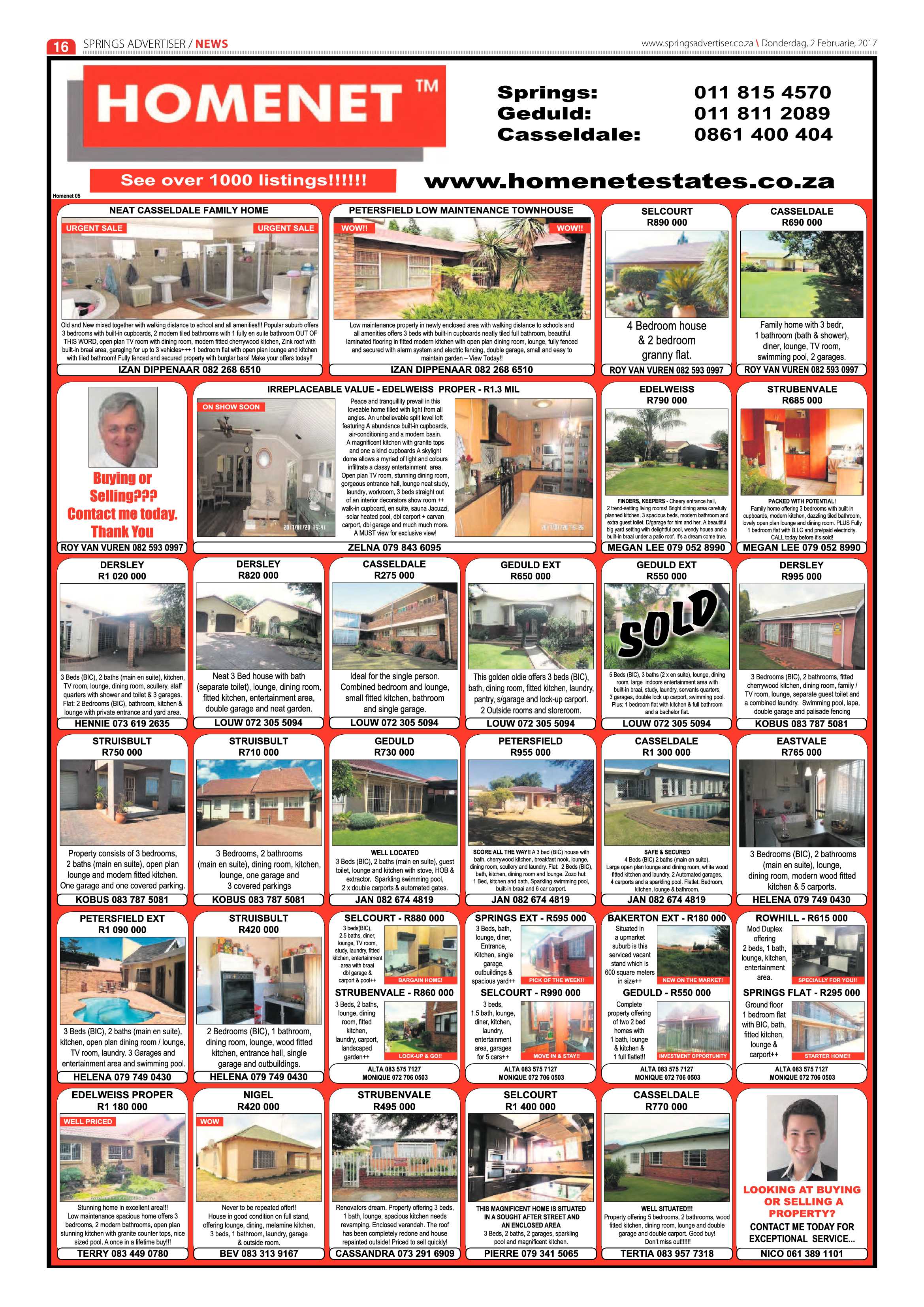 Springs Advertiser 02 February 2017 page 16