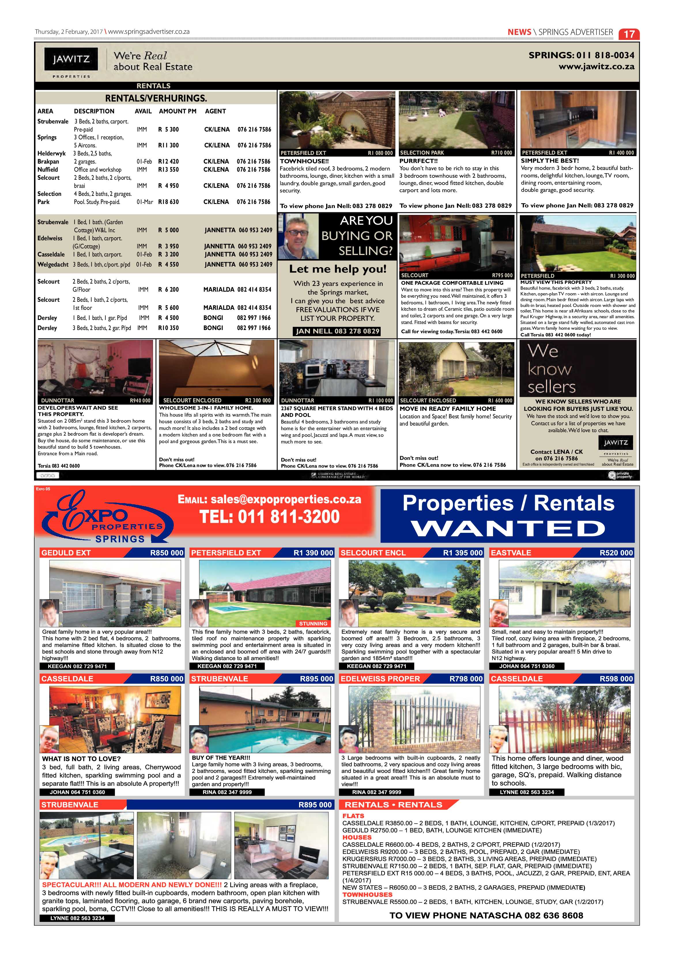 Springs Advertiser 02 February 2017 page 17