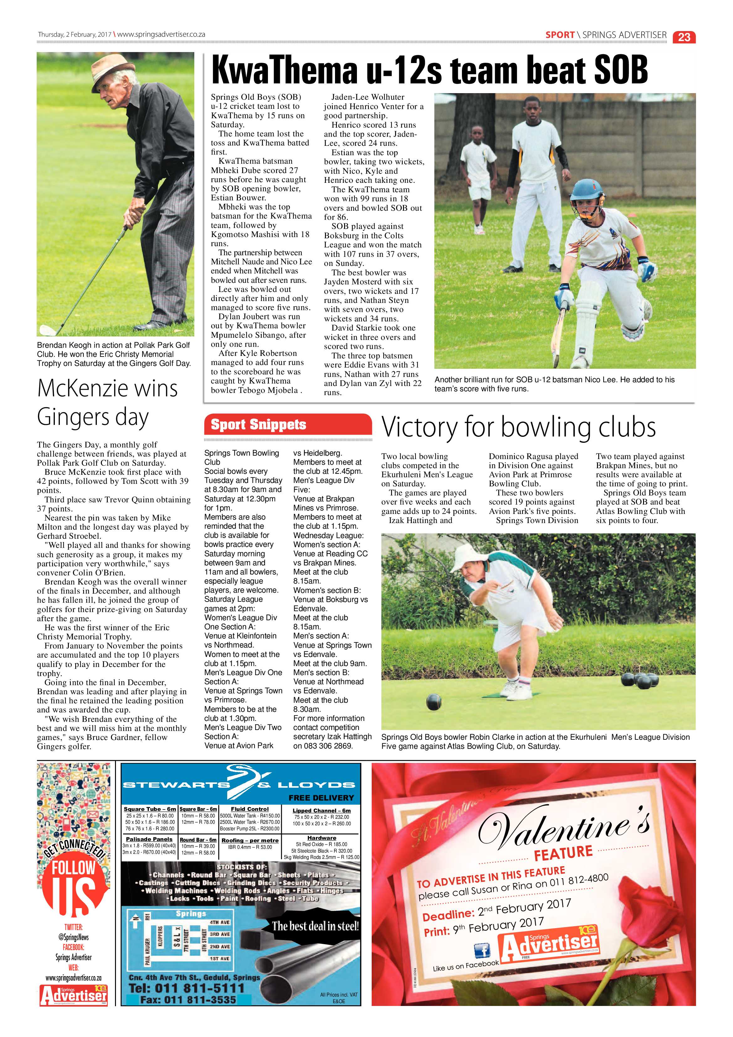 Springs Advertiser 02 February 2017 page 23