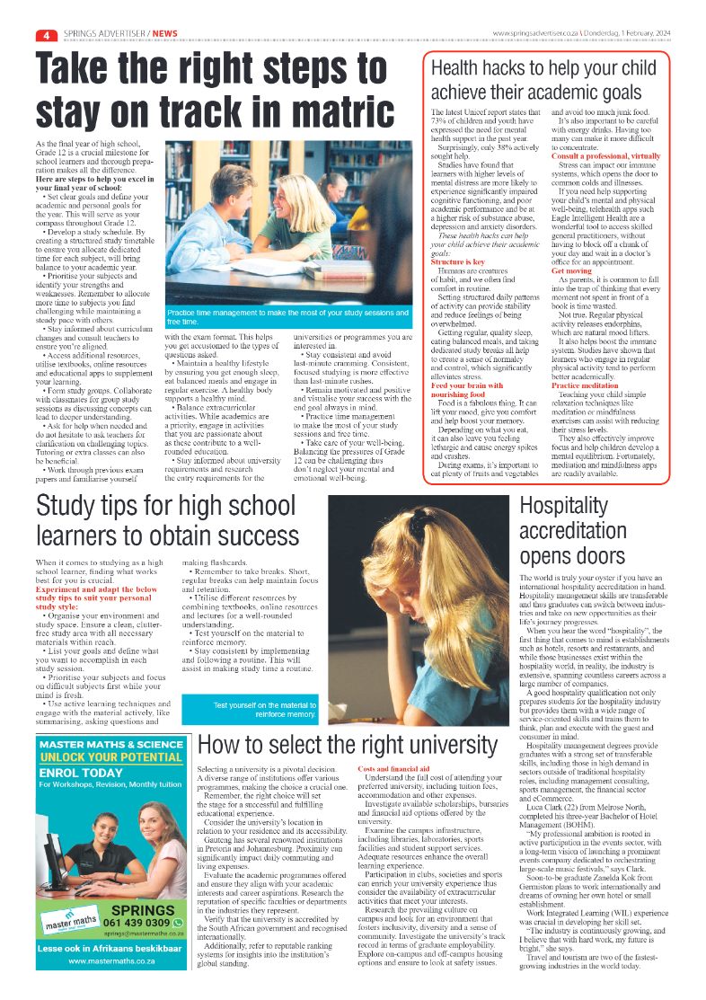 Springs Advertiser 02 February 2024 page 4