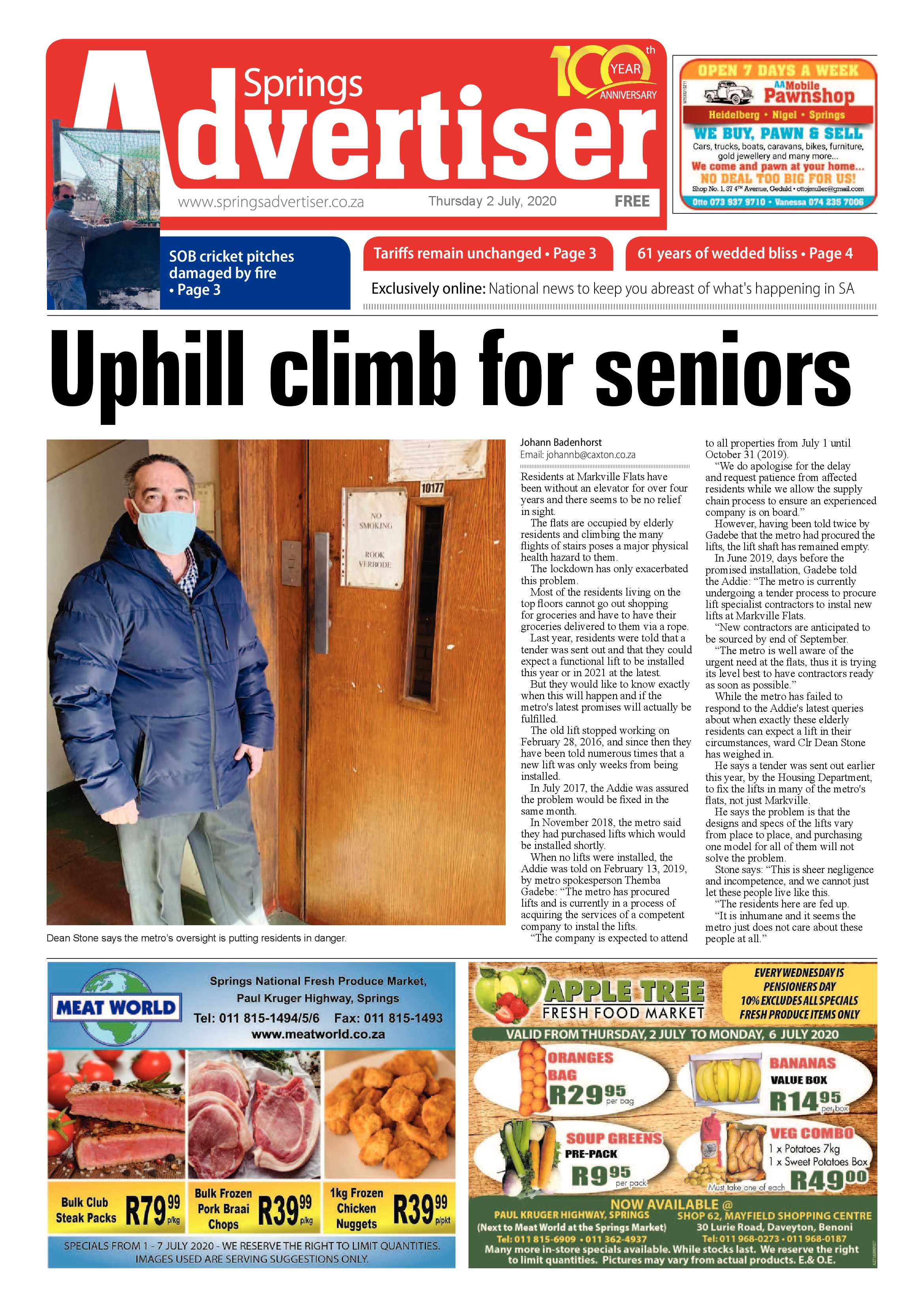 Springs Advertiser 02 June 2020 page 1