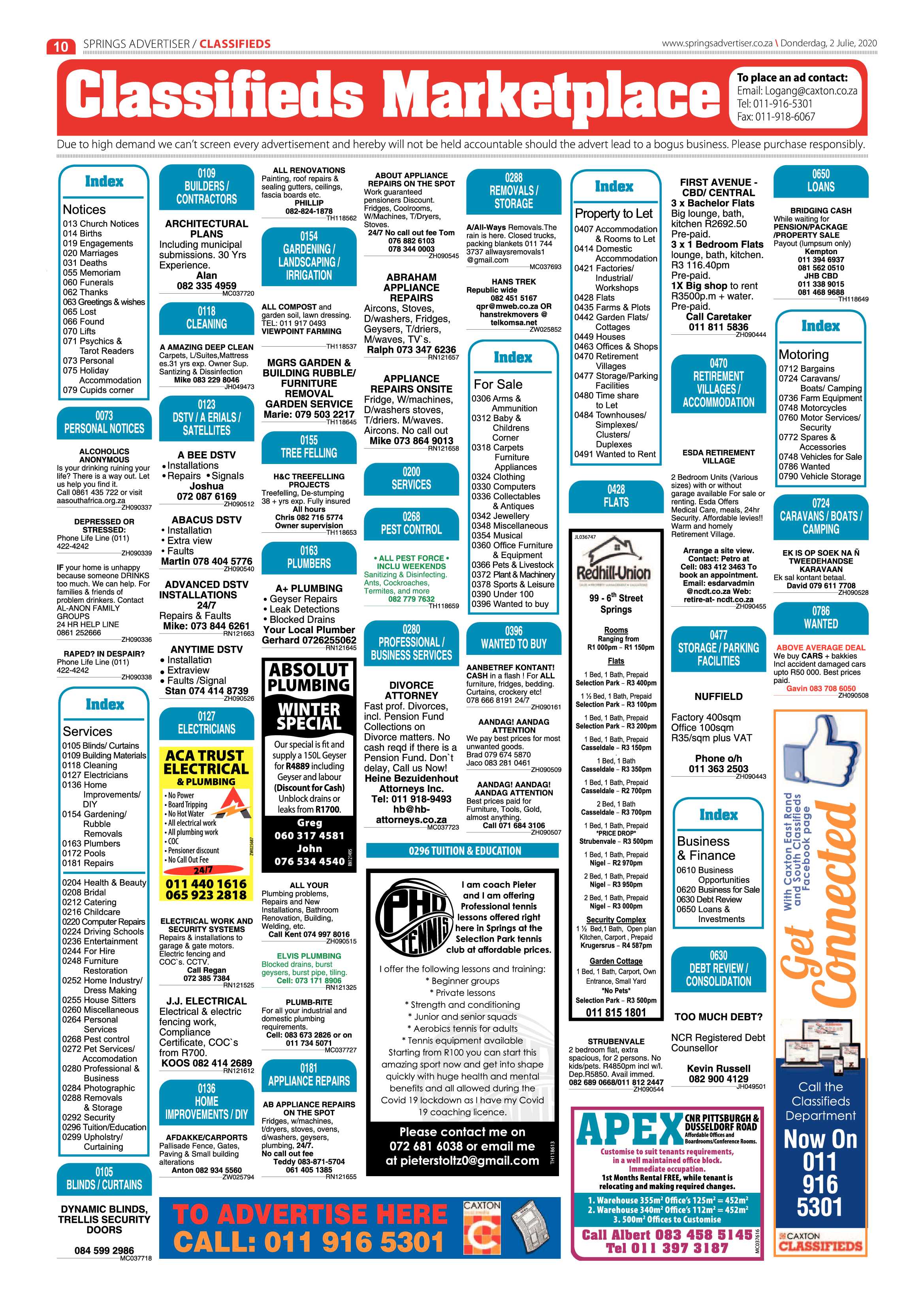 Springs Advertiser 02 June 2020 page 10