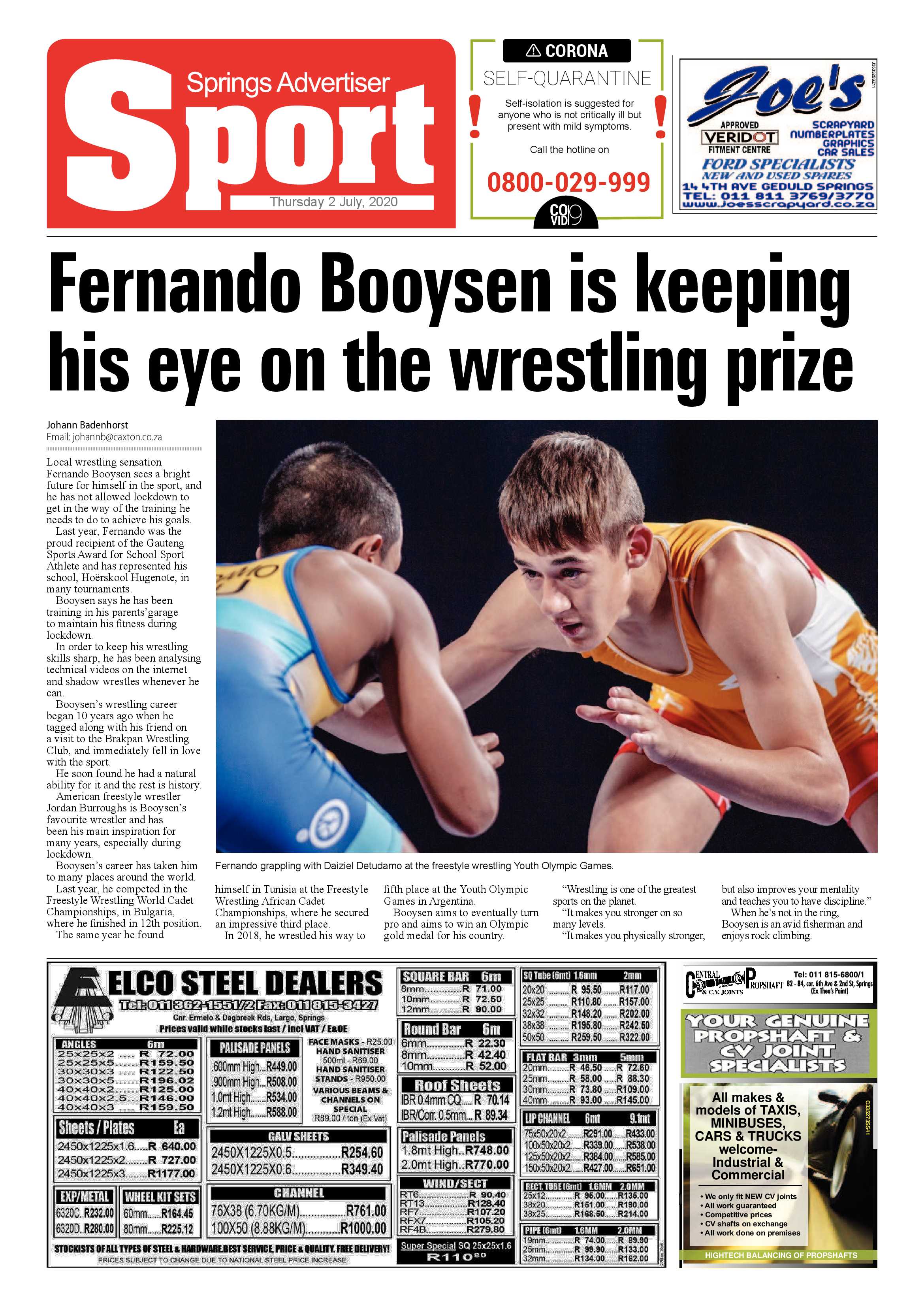Springs Advertiser 02 June 2020 page 12