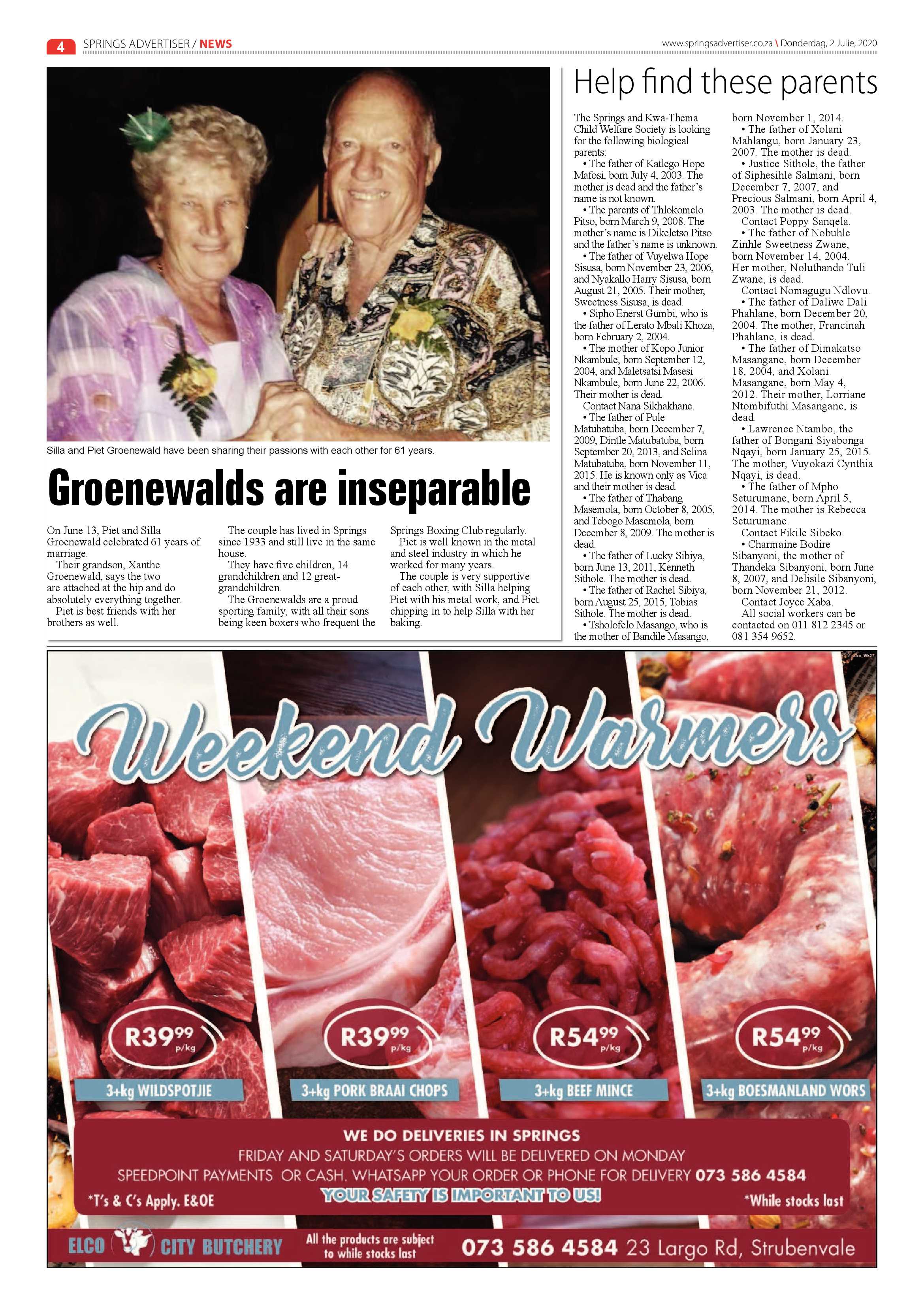 Springs Advertiser 02 June 2020 page 4