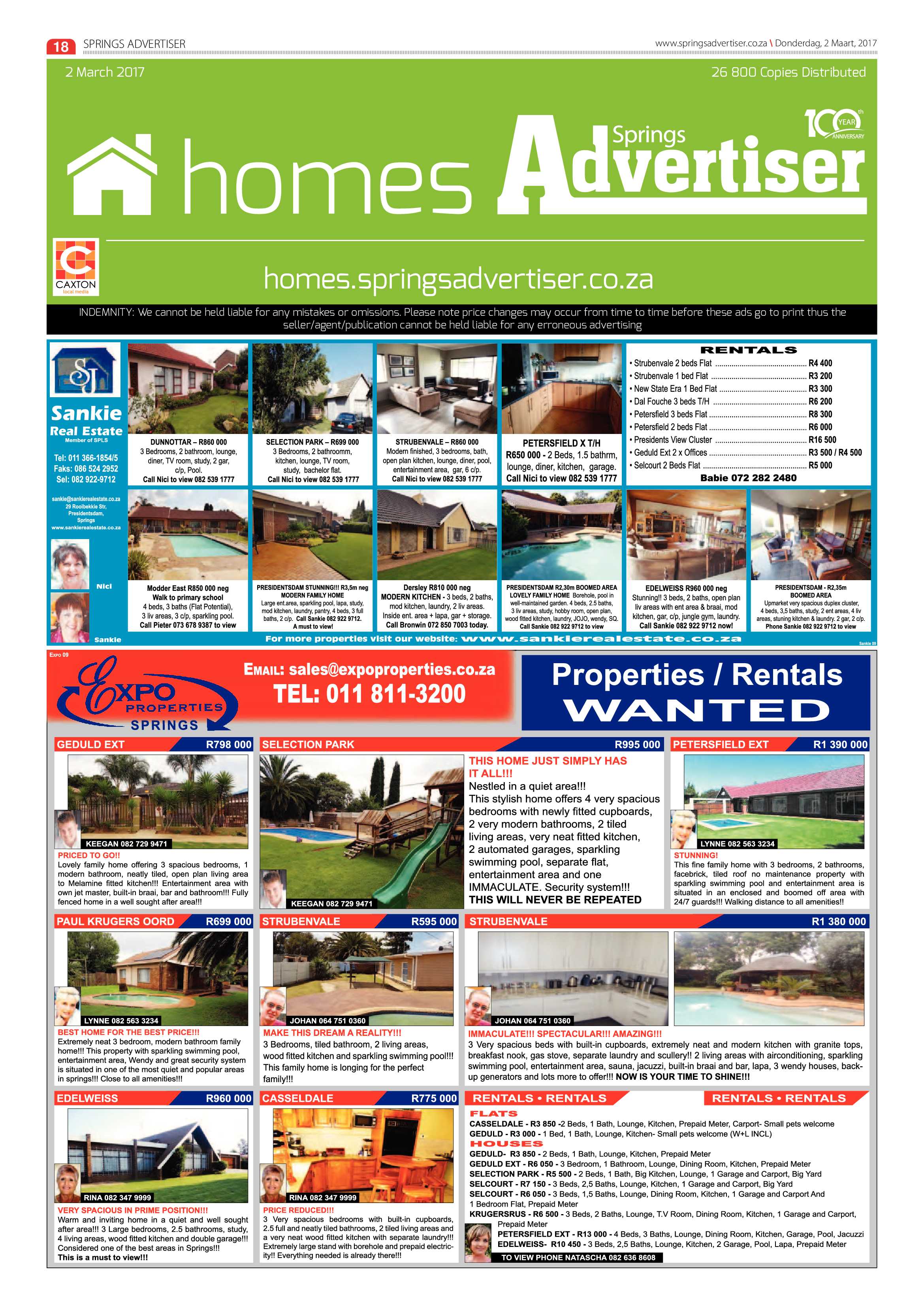 Springs Advertiser 02 March 2017 page 18