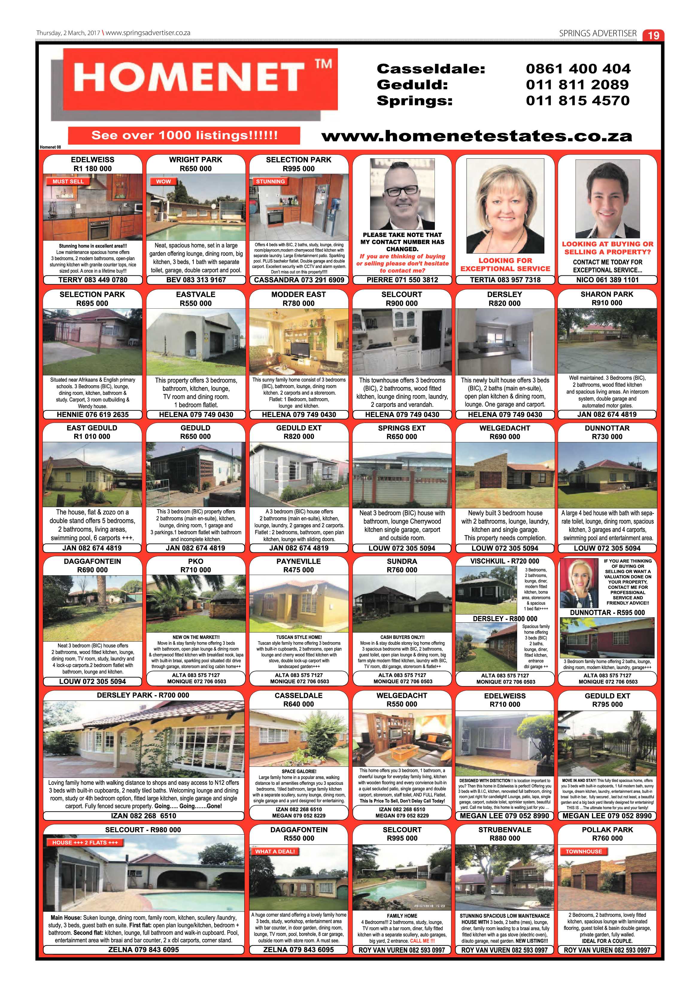 Springs Advertiser 02 March 2017 page 19