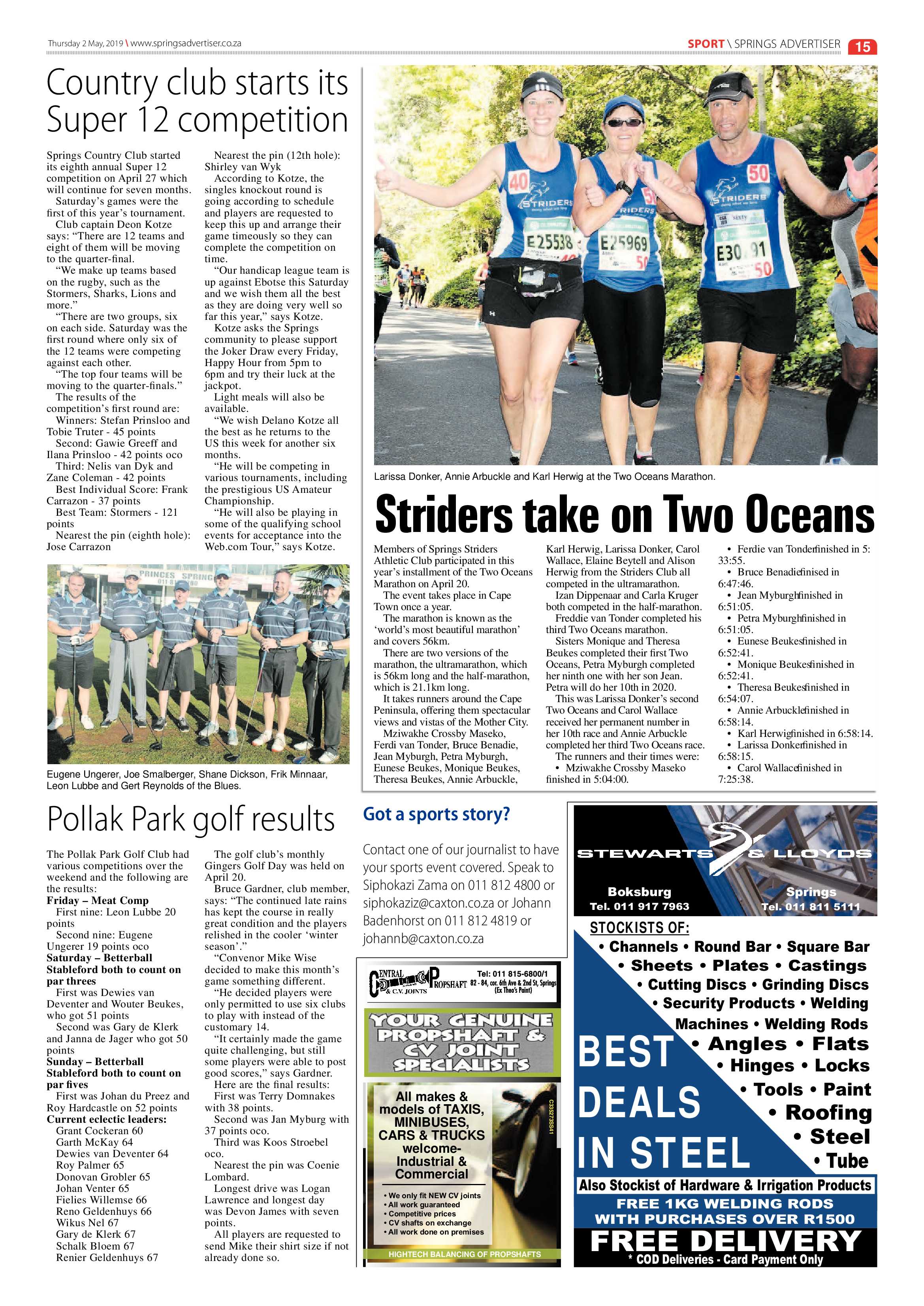 Springs Advertiser 02 May 2019 page 15