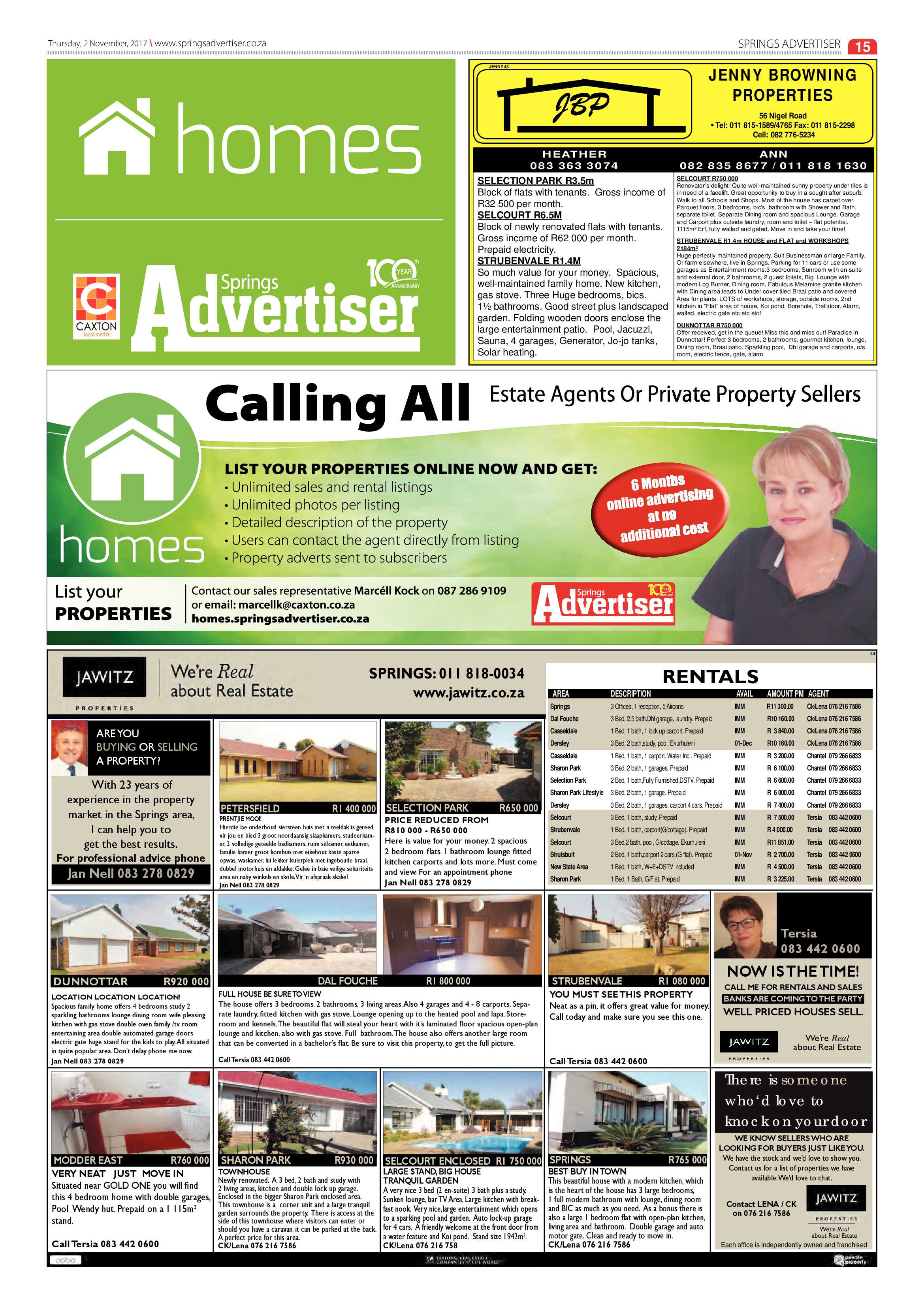 Springs Advertiser 02 November 2017 page 15