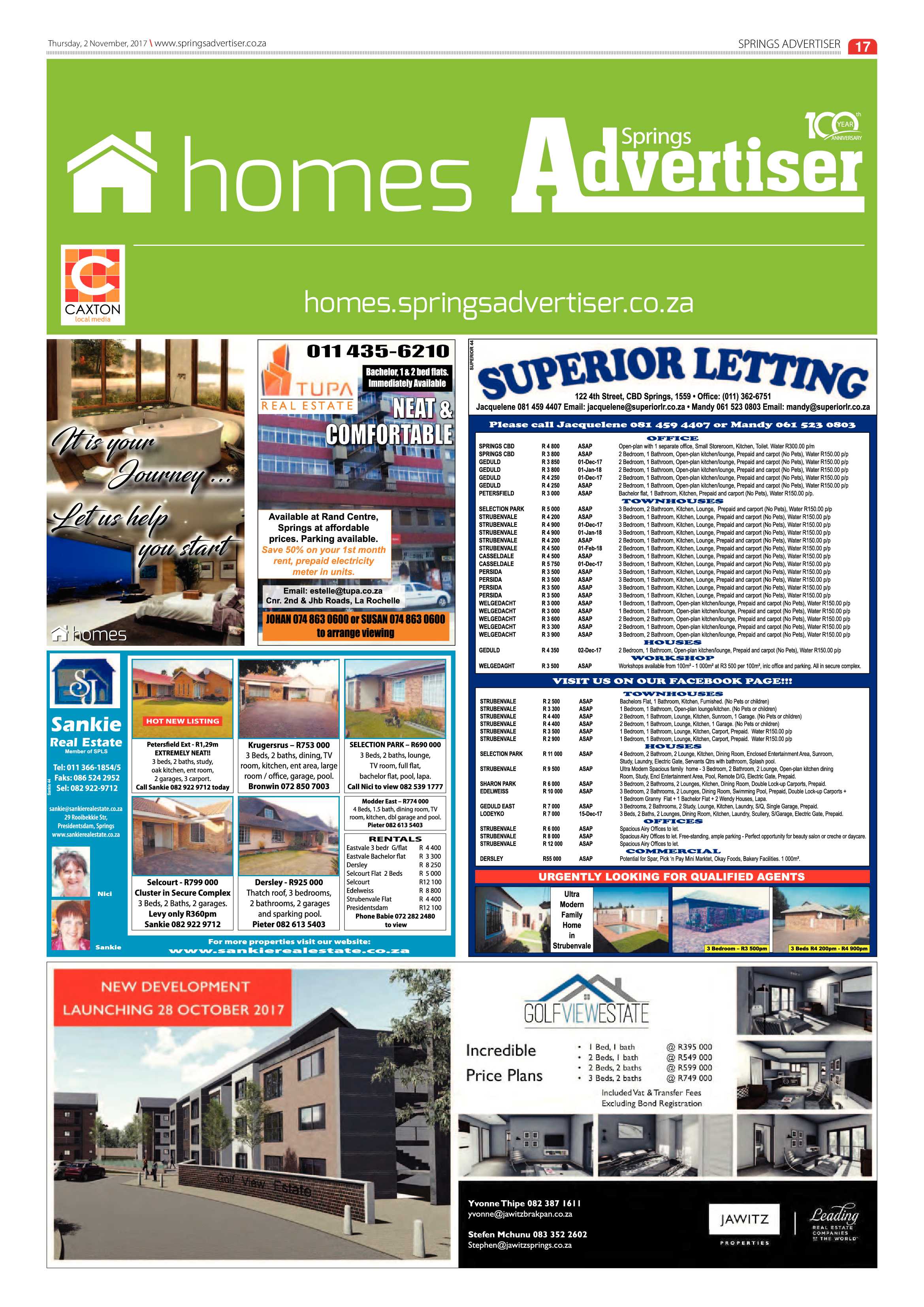 Springs Advertiser 02 November 2017 page 17
