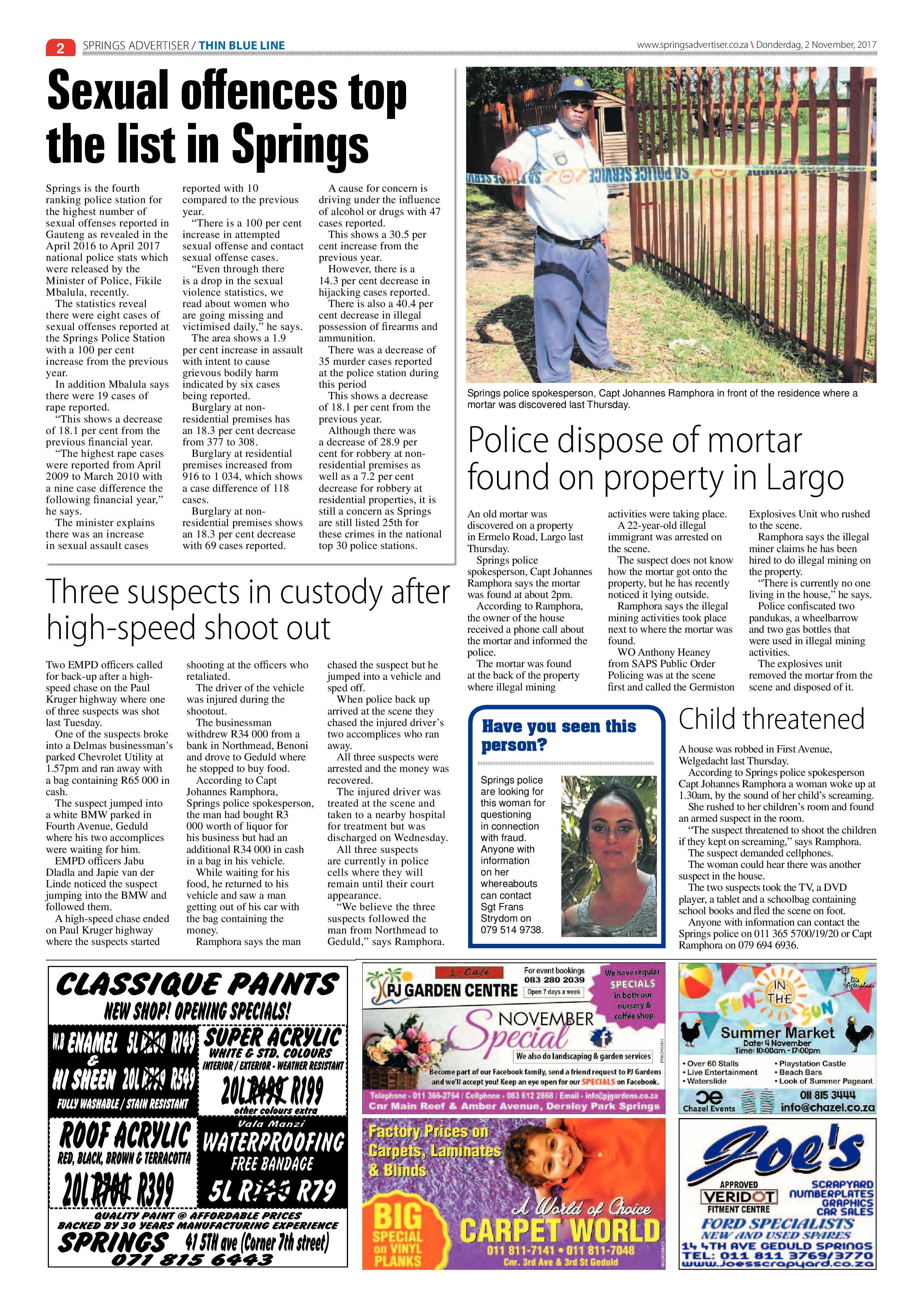 Springs Advertiser 02 November 2017 page 2