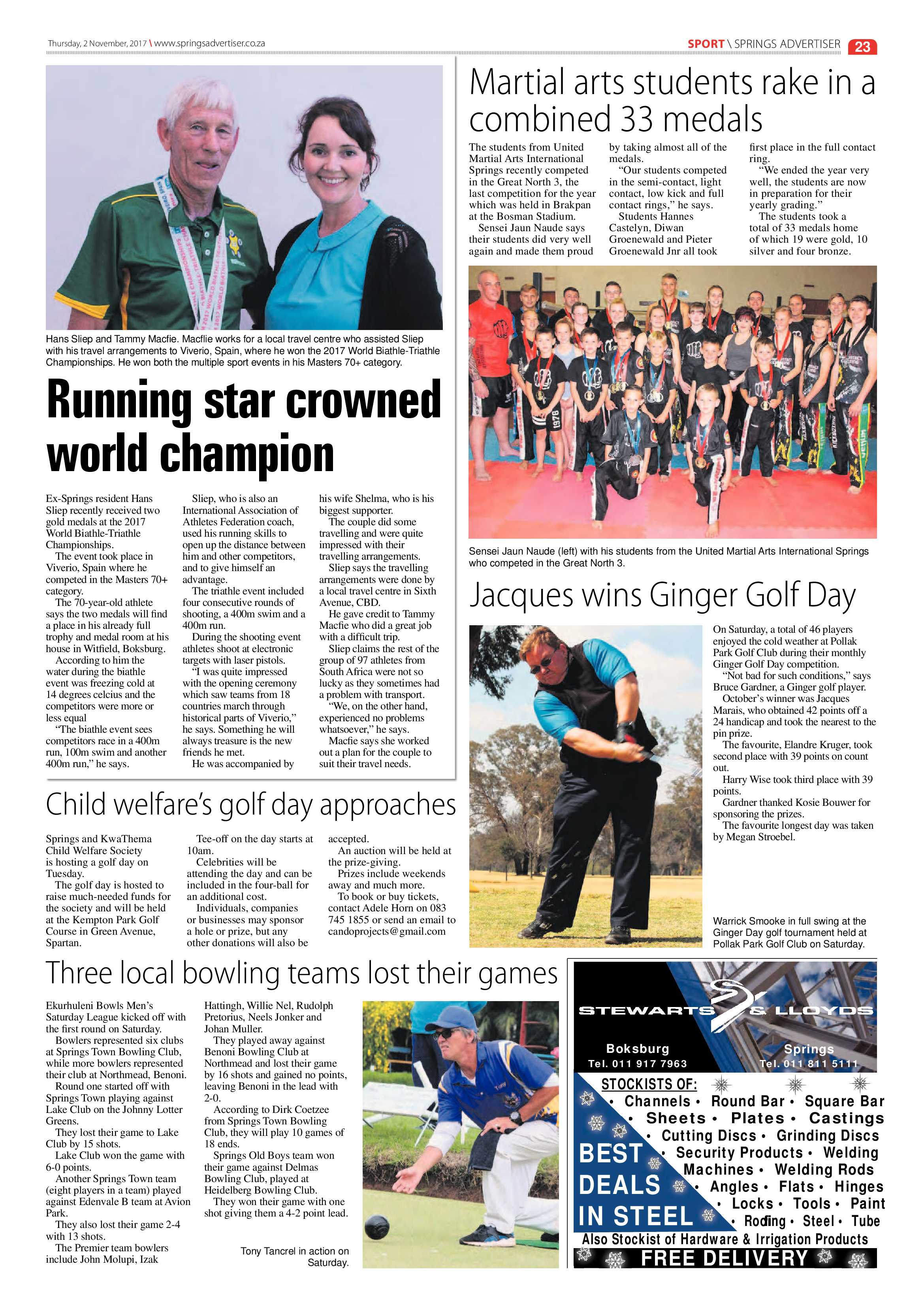 Springs Advertiser 02 November 2017 page 23