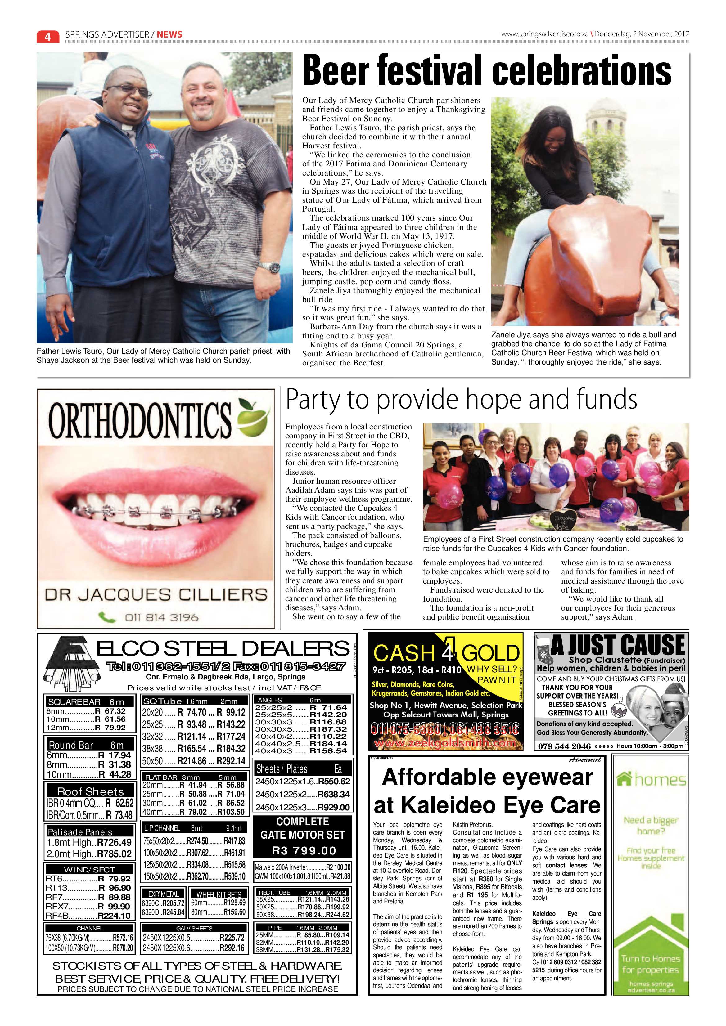 Springs Advertiser 02 November 2017 page 4