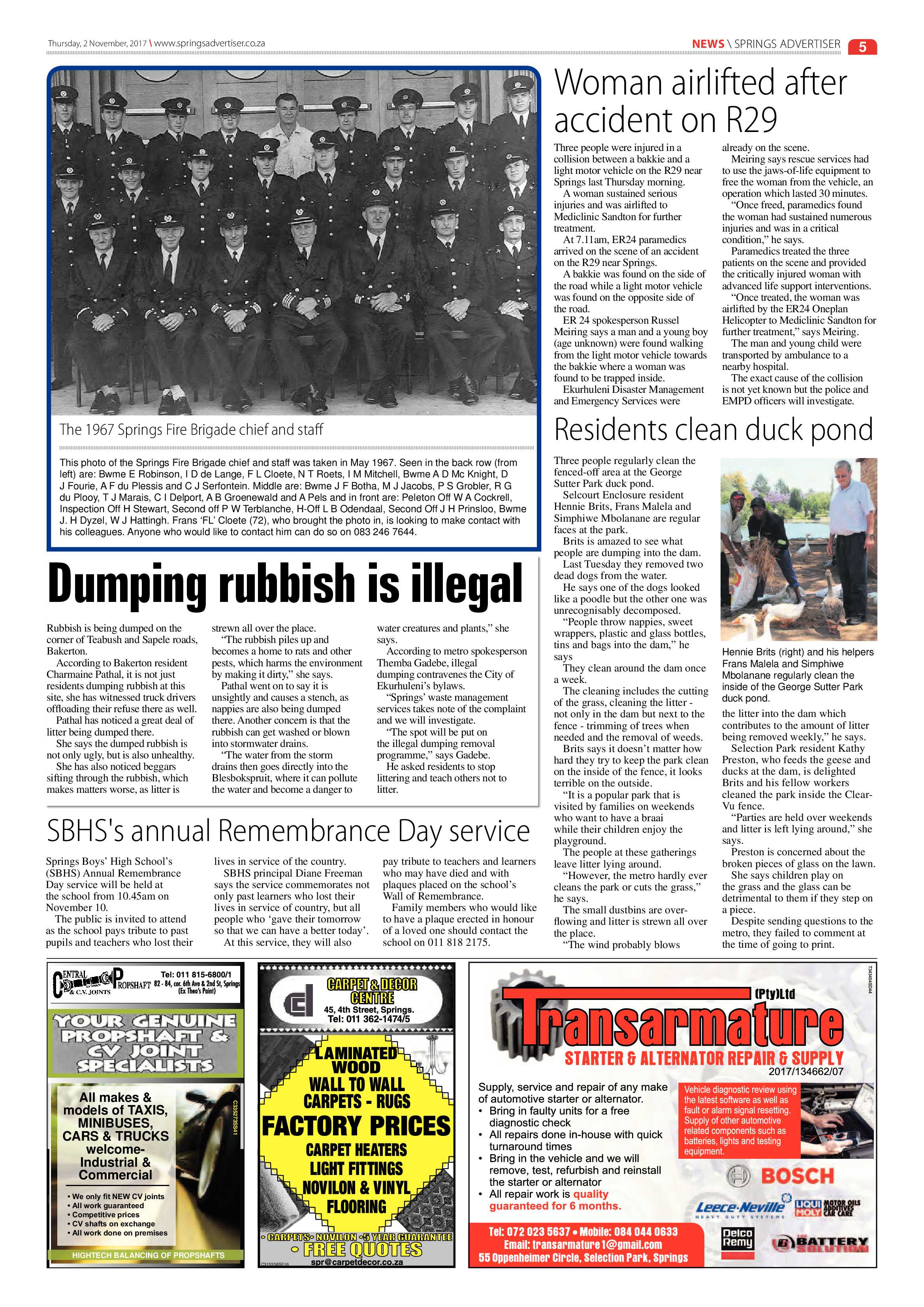 Springs Advertiser 02 November 2017 page 5