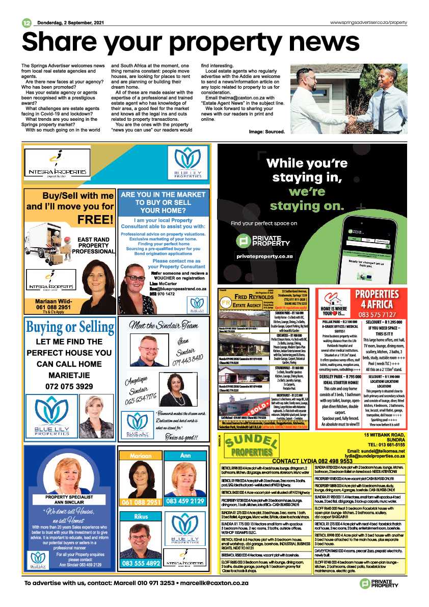 Springs Advertiser 02 September 2021 page 12