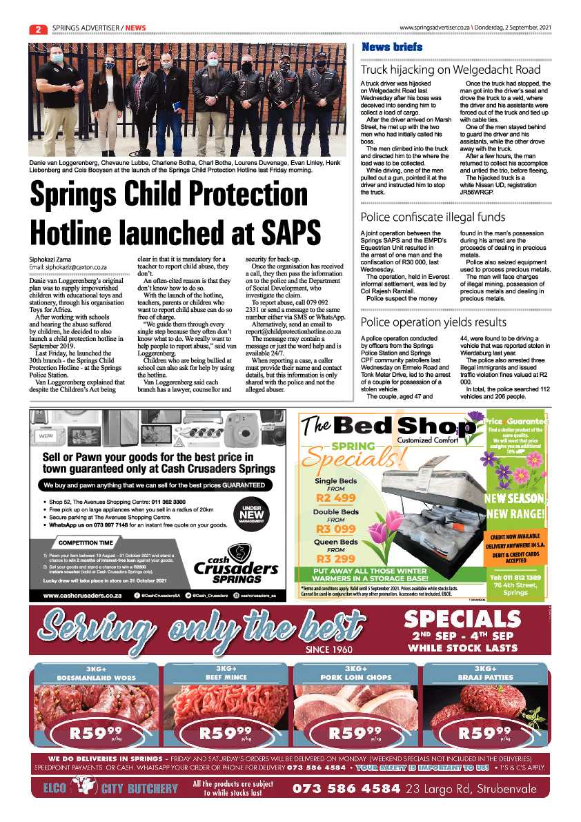 Springs Advertiser 02 September 2021 page 2