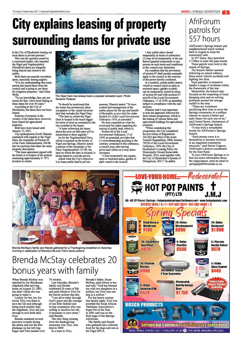 Springs Advertiser 02 September 2021 page 3