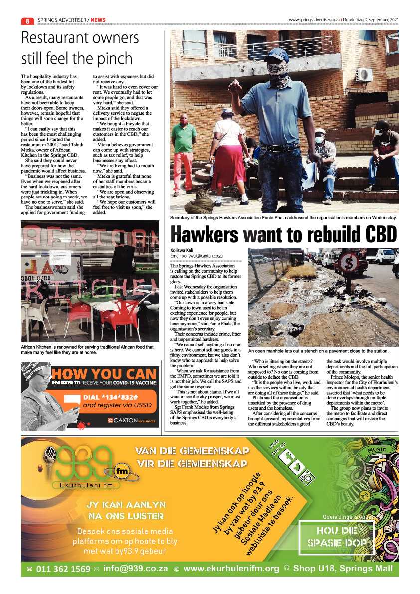 Springs Advertiser 02 September 2021 page 8